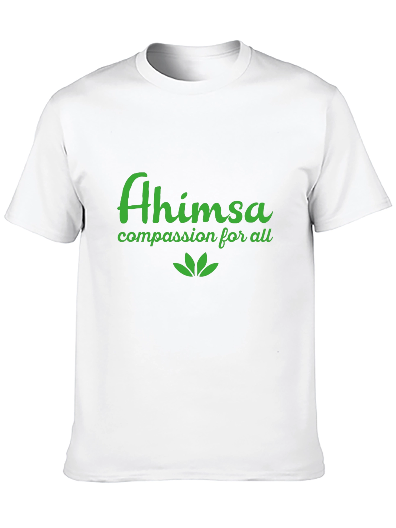 Ahimsa Black T-Shirt - Compassion for All