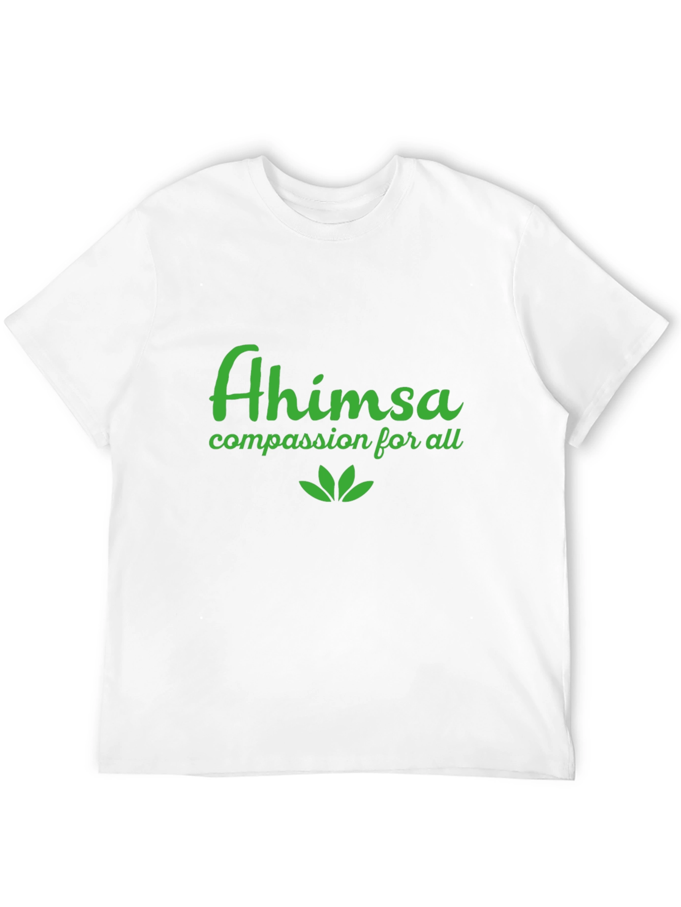 Ahimsa Black T-Shirt - Compassion for All