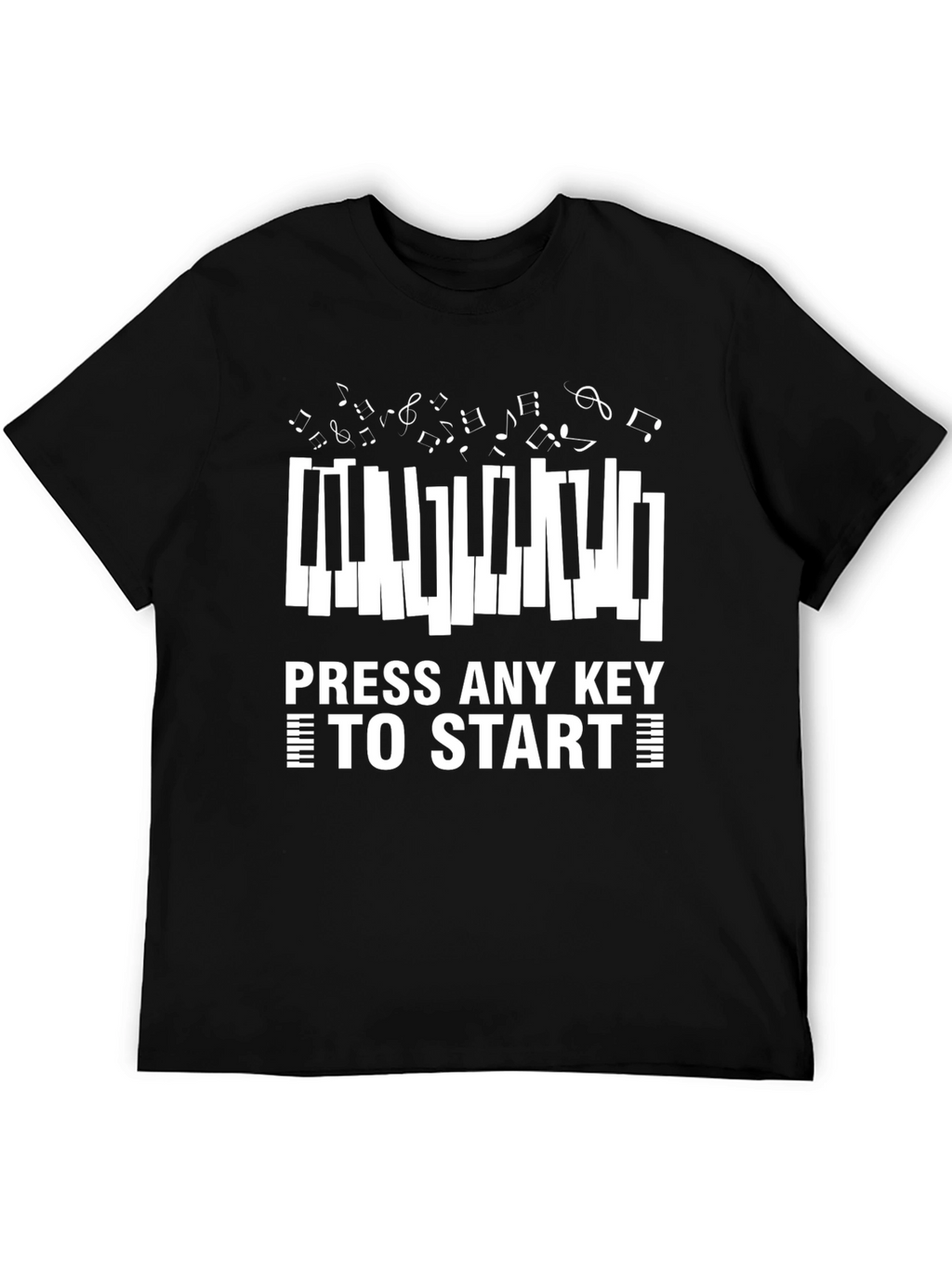 Press Any Key to Start Piano T-Shirt