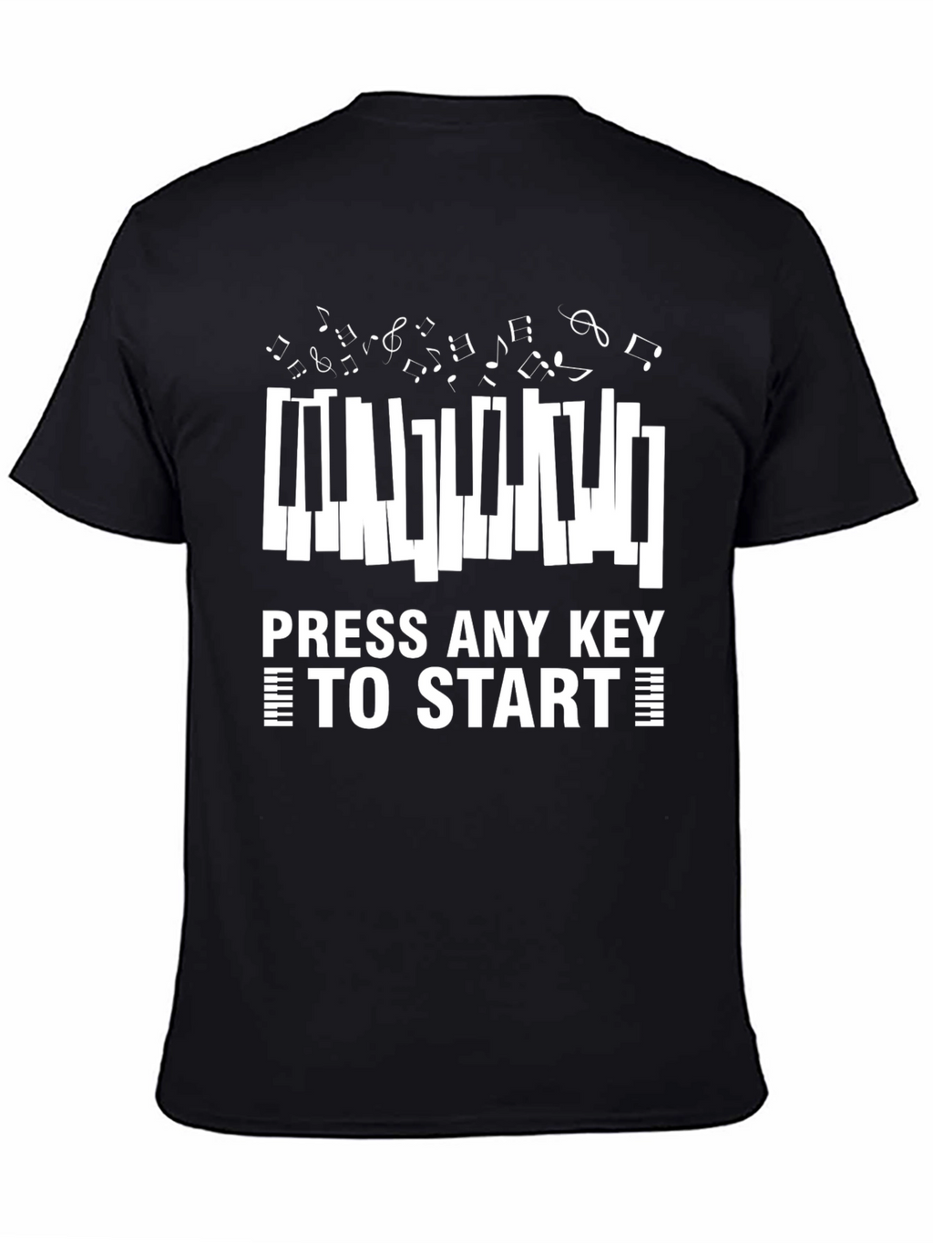 Press Any Key to Start Piano T-Shirt