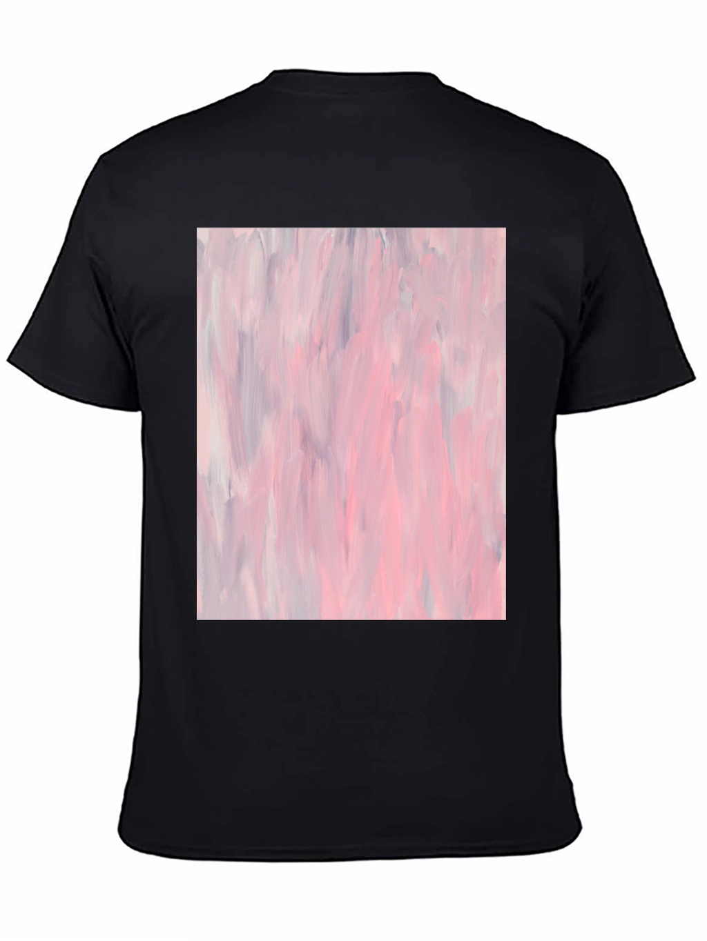 Abstract Art Black Cotton T-Shirt
