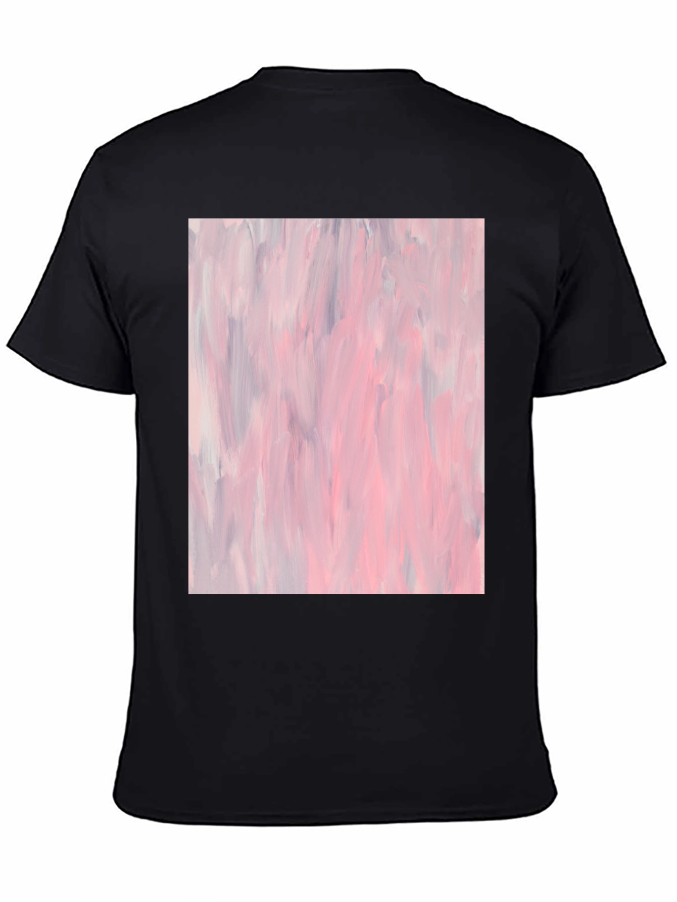 Abstract Art Black Cotton T-Shirt