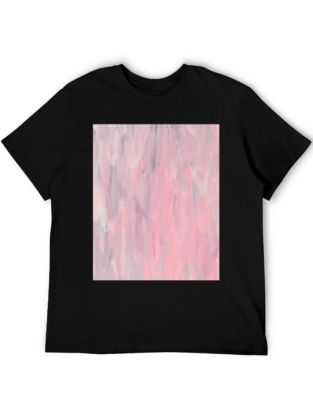 Abstract Art Black Cotton T-Shirt