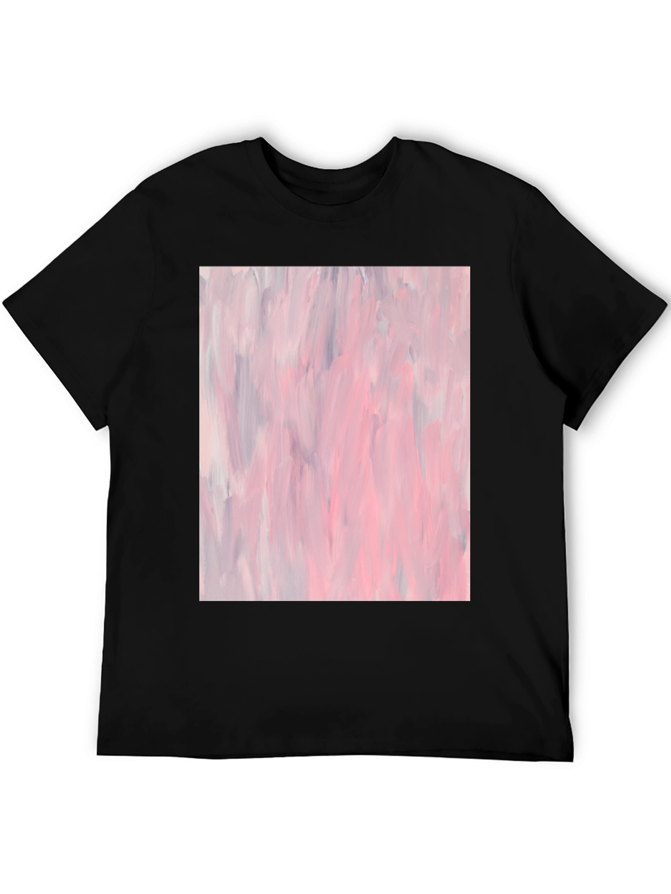 Abstract Art Black Cotton T-Shirt