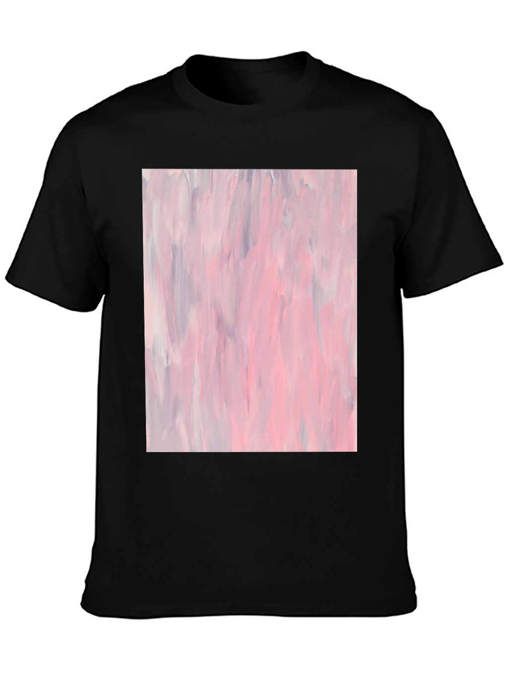 Abstract Art Black Cotton T-Shirt