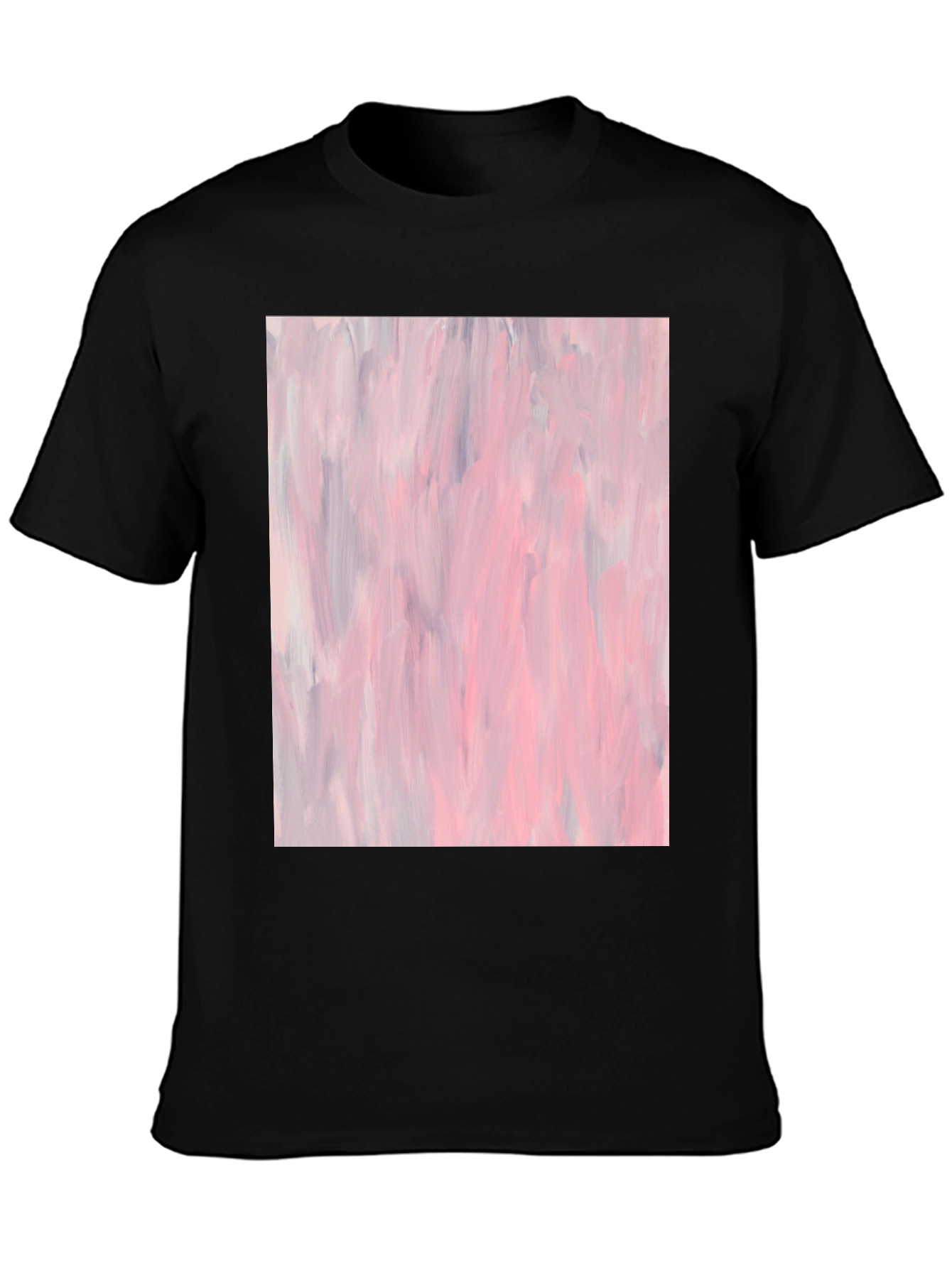 Abstract Art Black Cotton T-Shirt