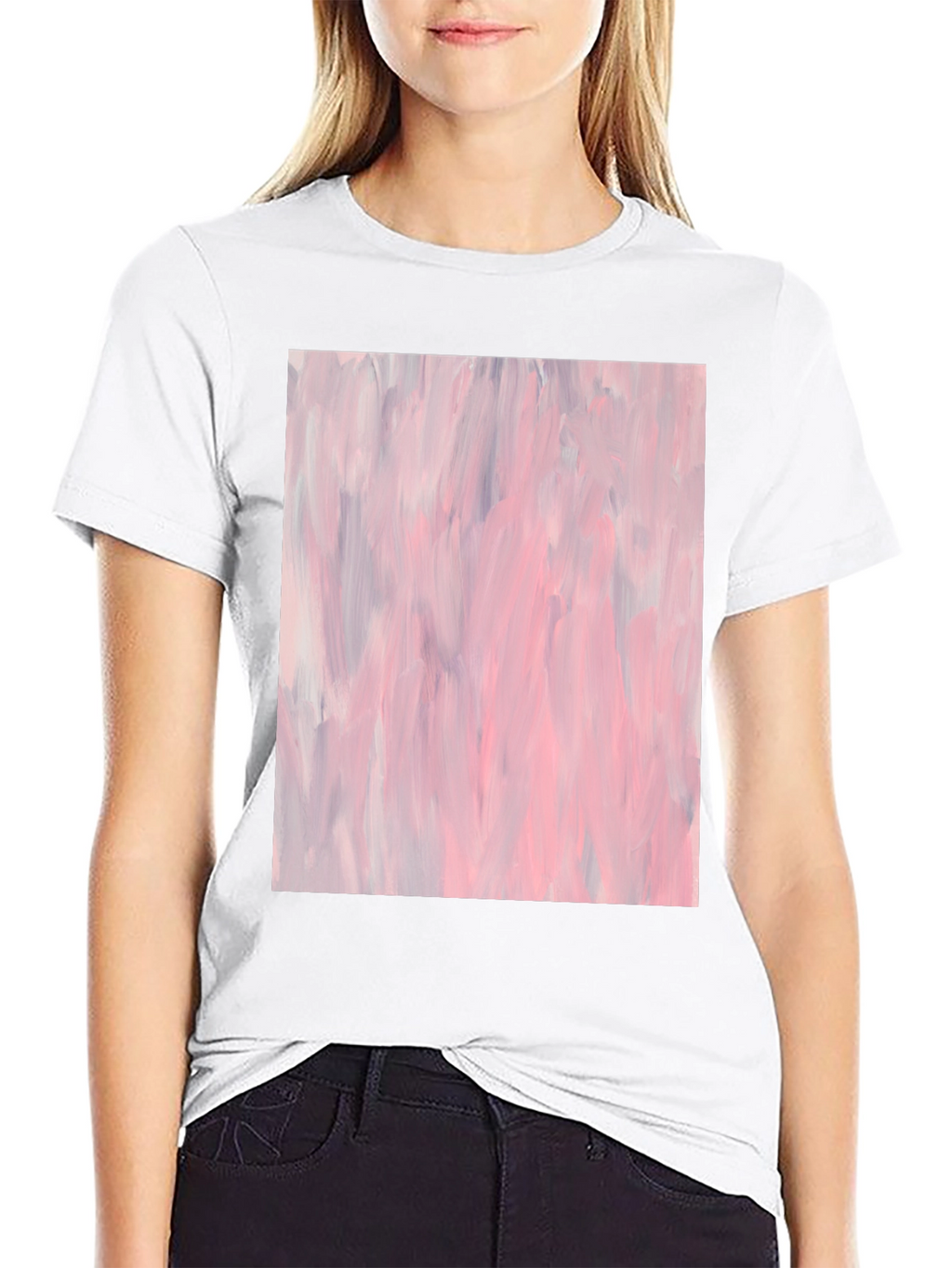 Abstract Art Black Cotton T-Shirt