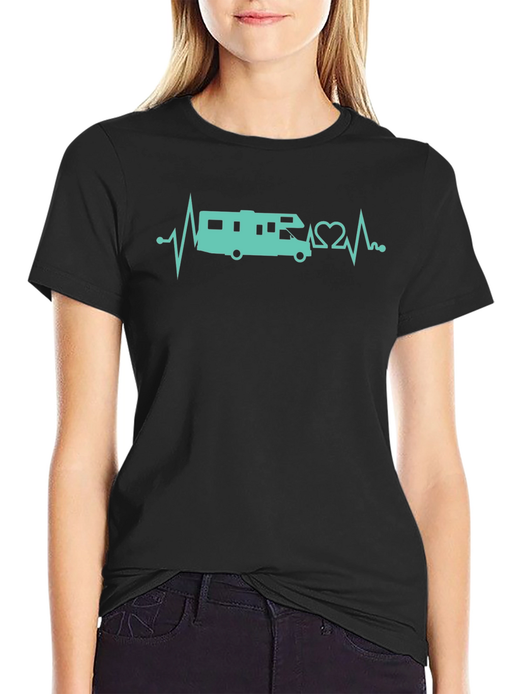 RV Heartbeat T-Shirt - Camping Lover Tee