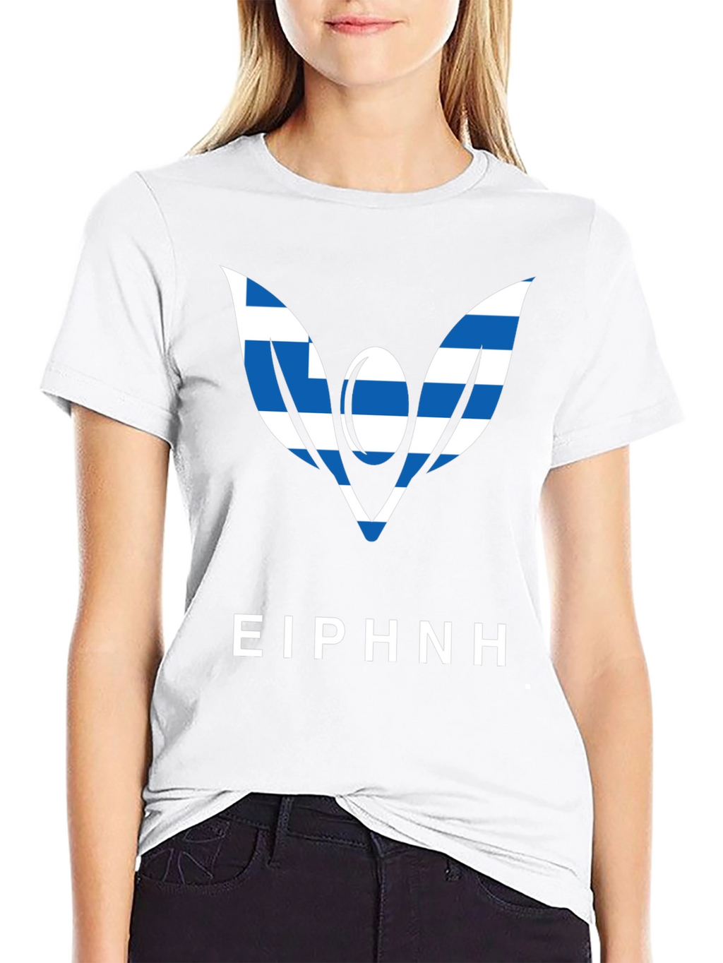 Greek Peace Dove Graphic Tee - Unisex Black T-Shirt