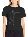 Biathlon Silhouette Black T-Shirt