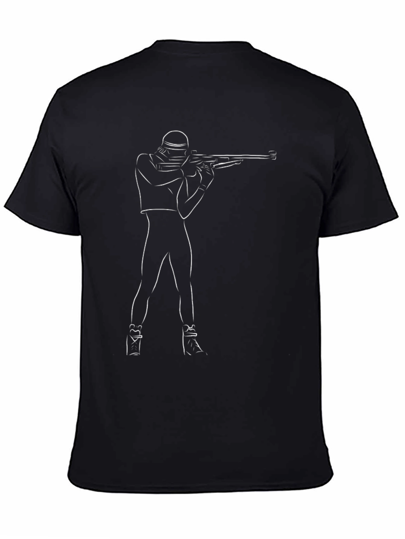 Biathlon Silhouette Black T-Shirt