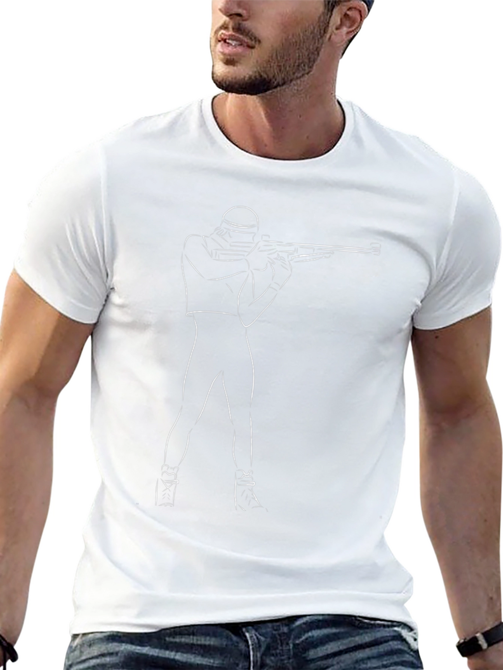 Biathlon Silhouette Black T-Shirt
