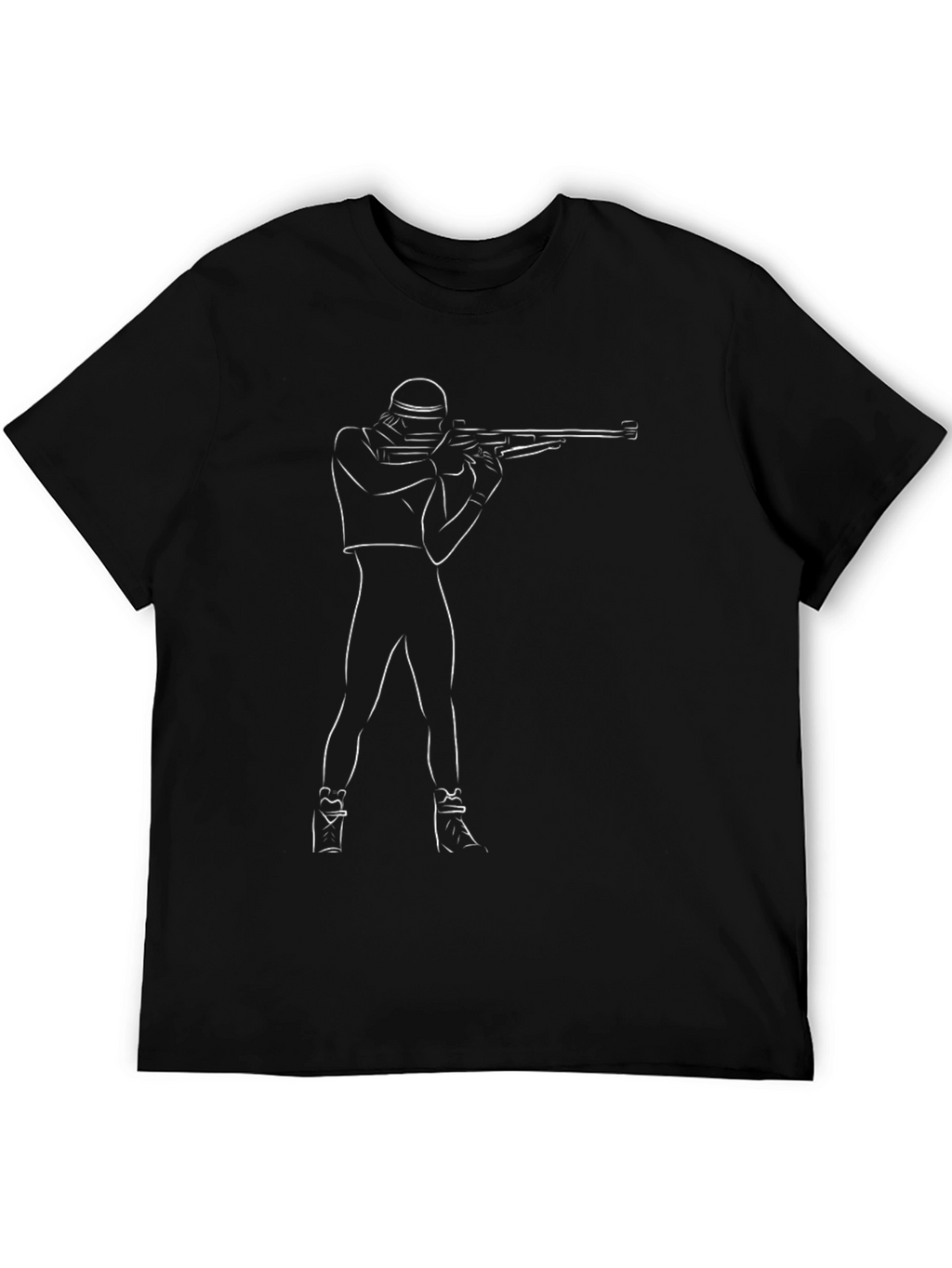 Biathlon Silhouette Black T-Shirt