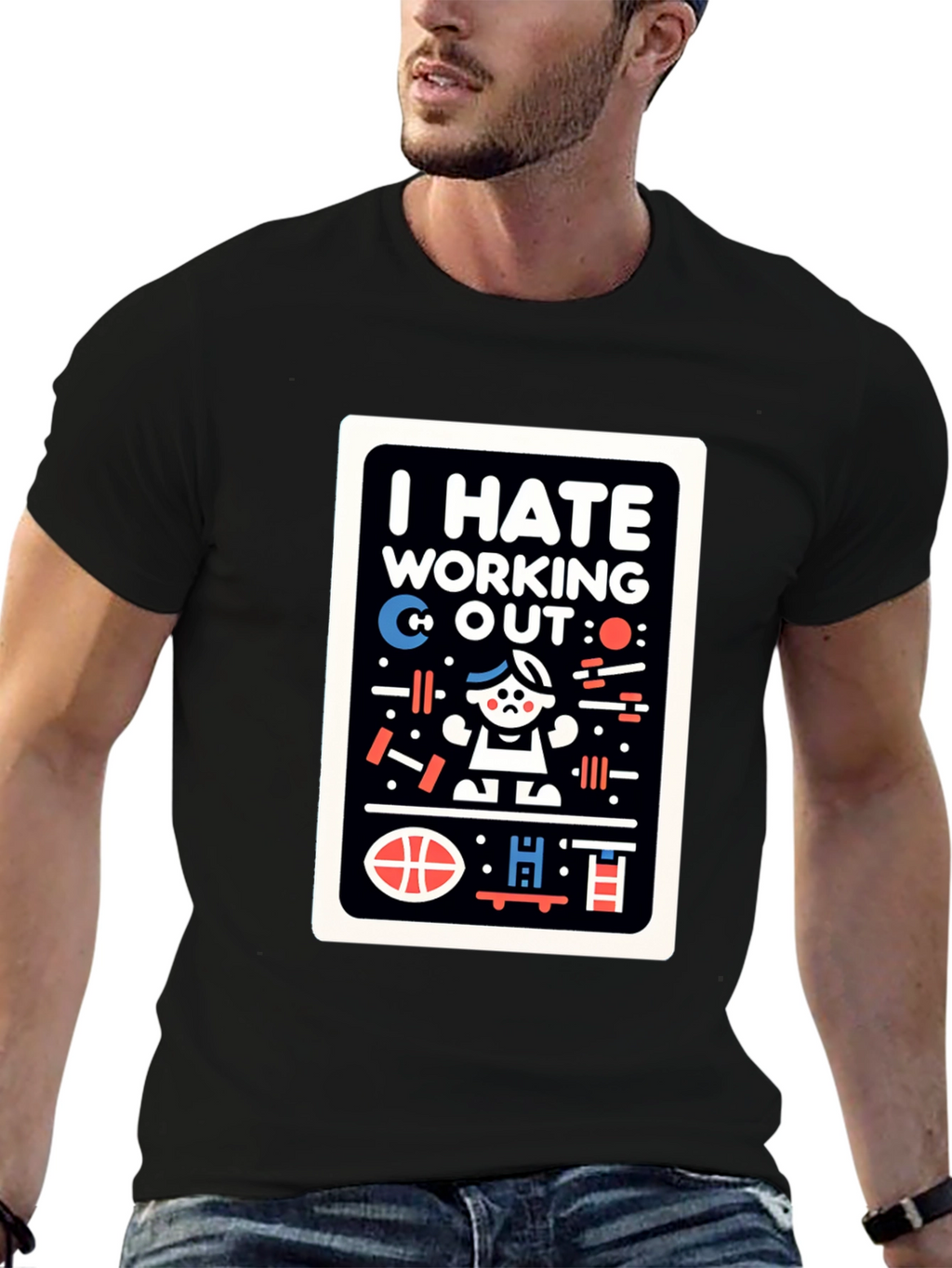 I Hate Working Out Graphic Tee