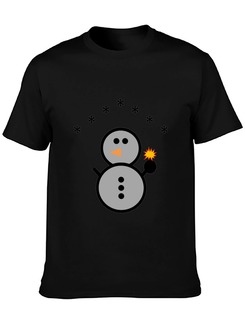 Festive Snowman Graphic Tee - Holiday Sparkle