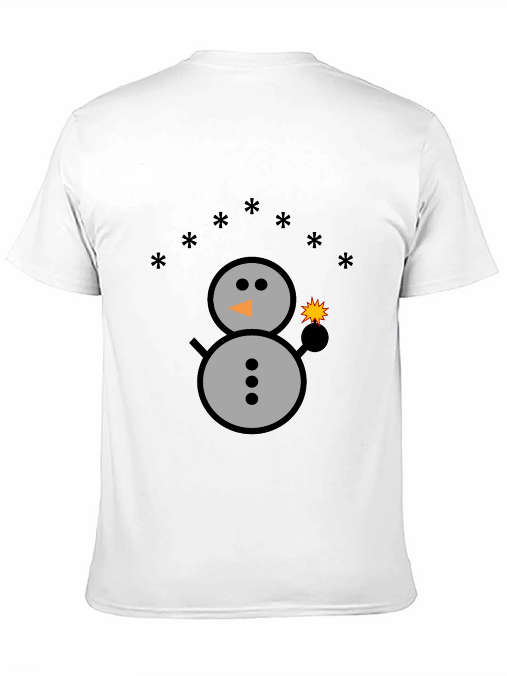 Festive Snowman Graphic Tee - Holiday Sparkle
