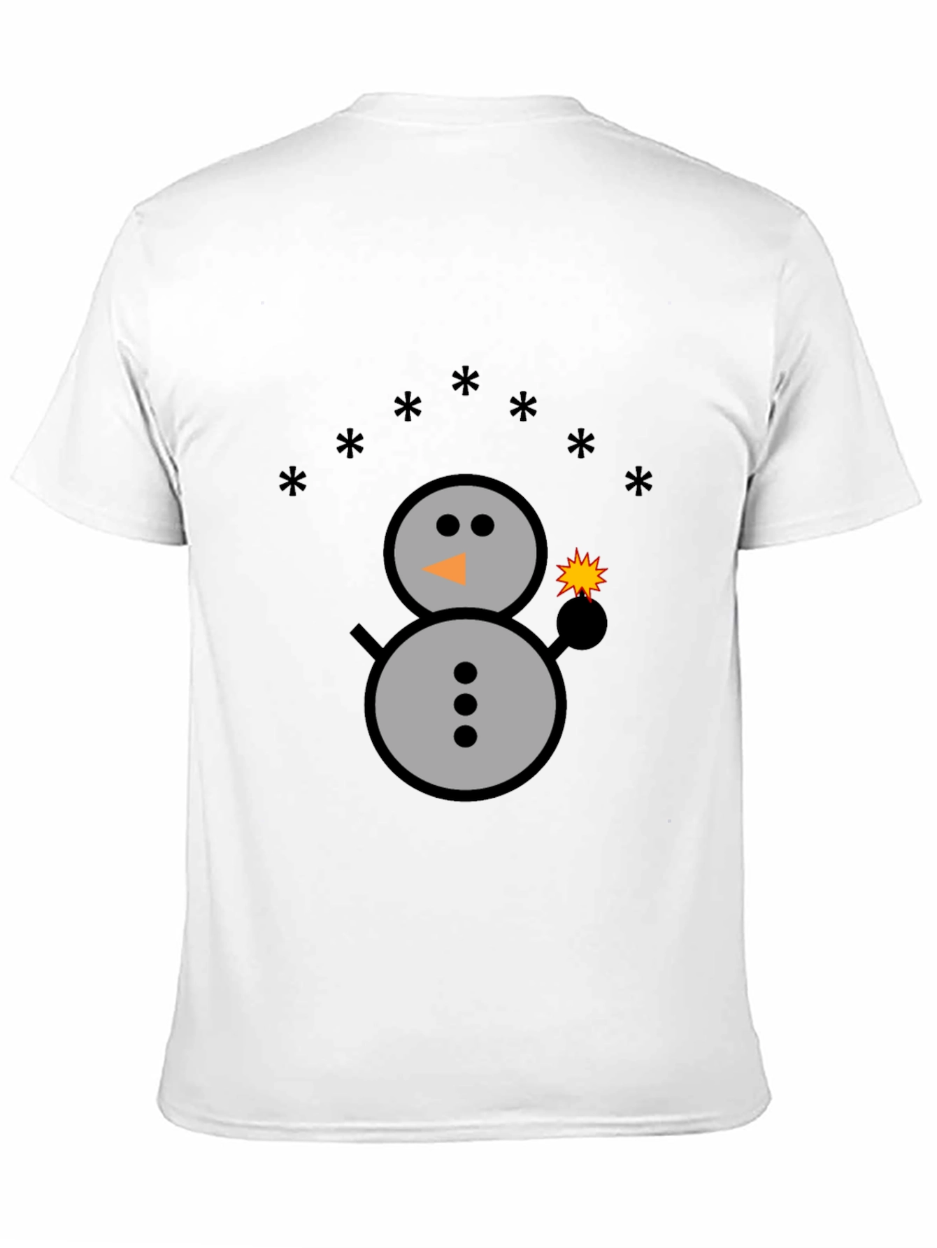 Festive Snowman Graphic Tee - Holiday Sparkle