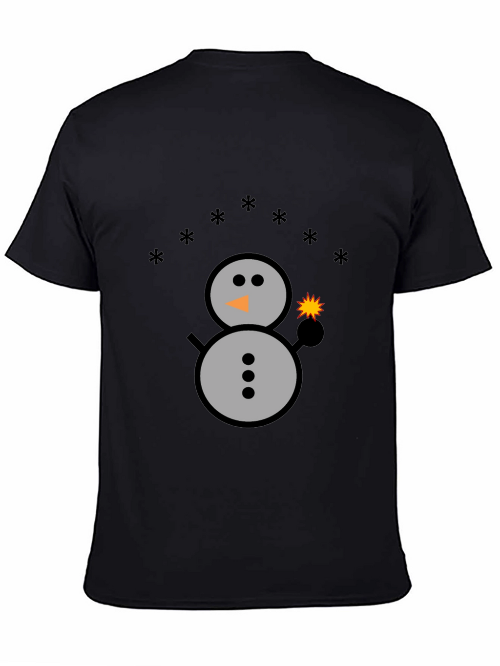 Festive Snowman Graphic Tee - Holiday Sparkle