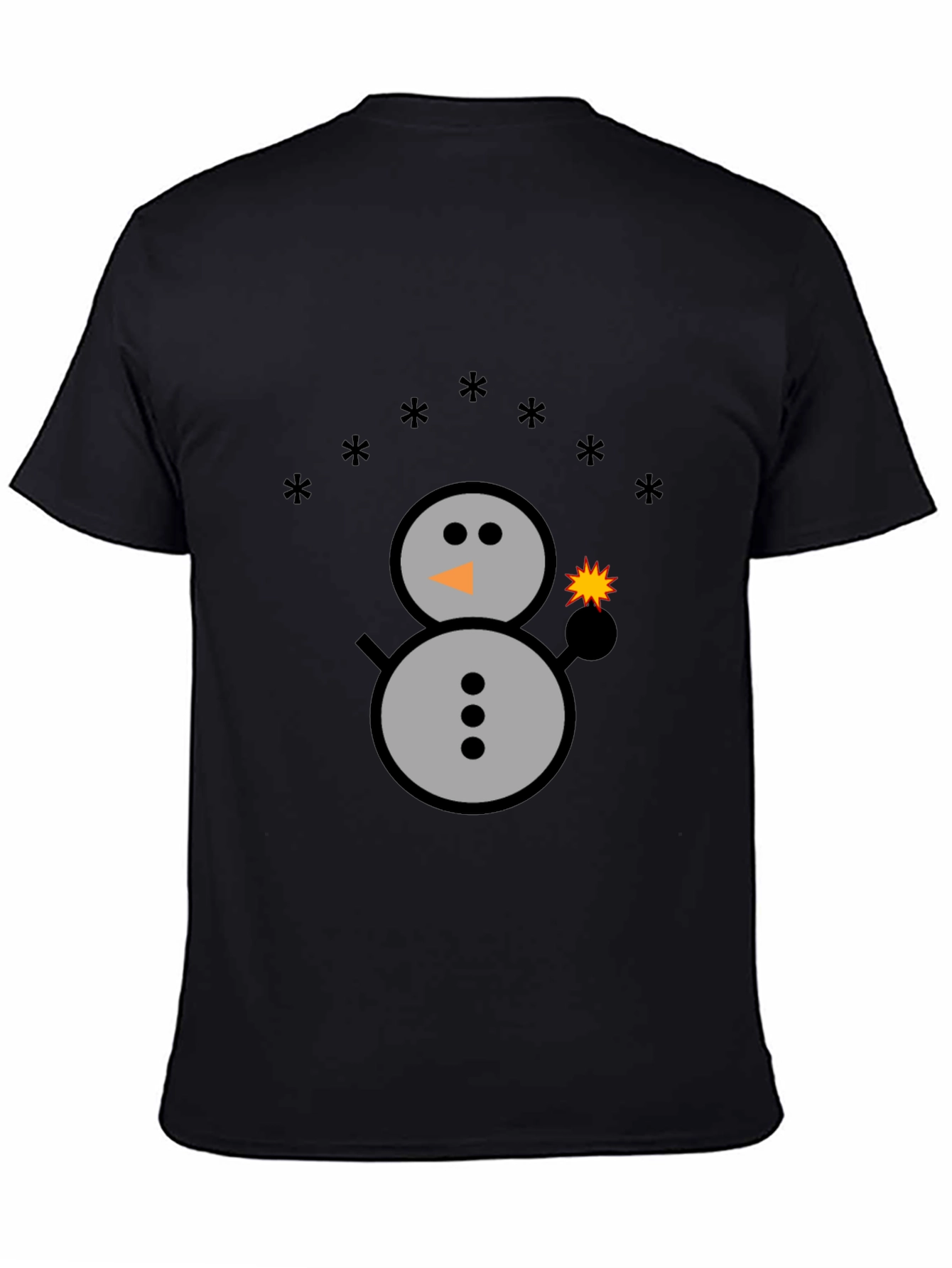 Festive Snowman Graphic Tee - Holiday Sparkle