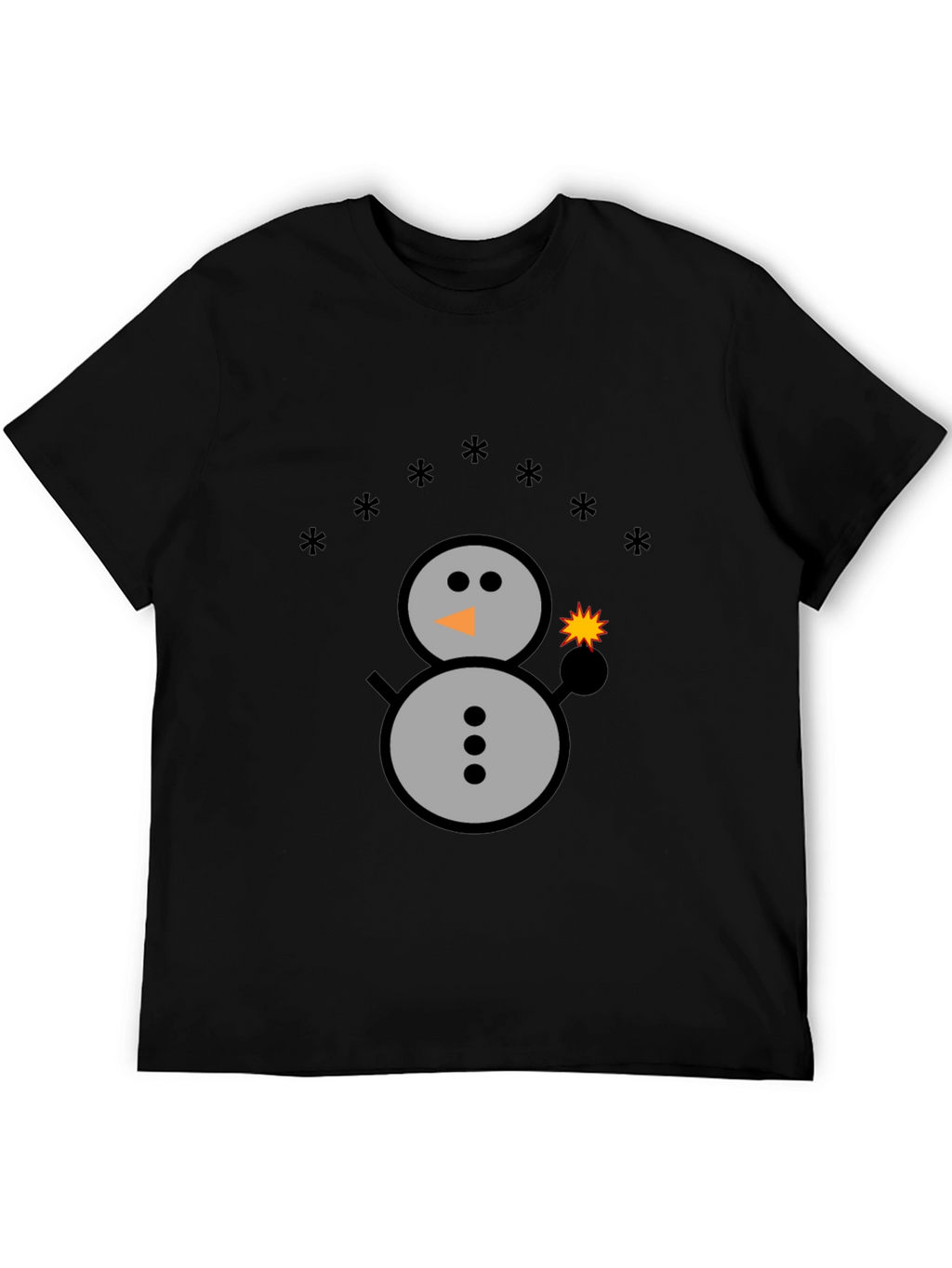 Festive Snowman Graphic Tee - Holiday Sparkle