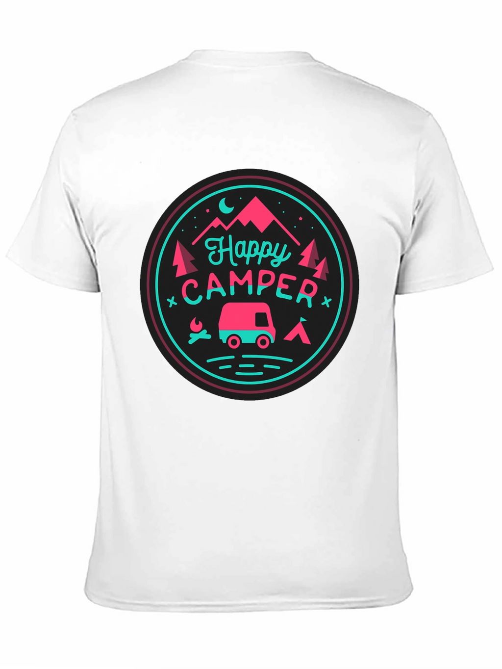 Happy Camper Graphic Tee - Camping Adventure Shirt