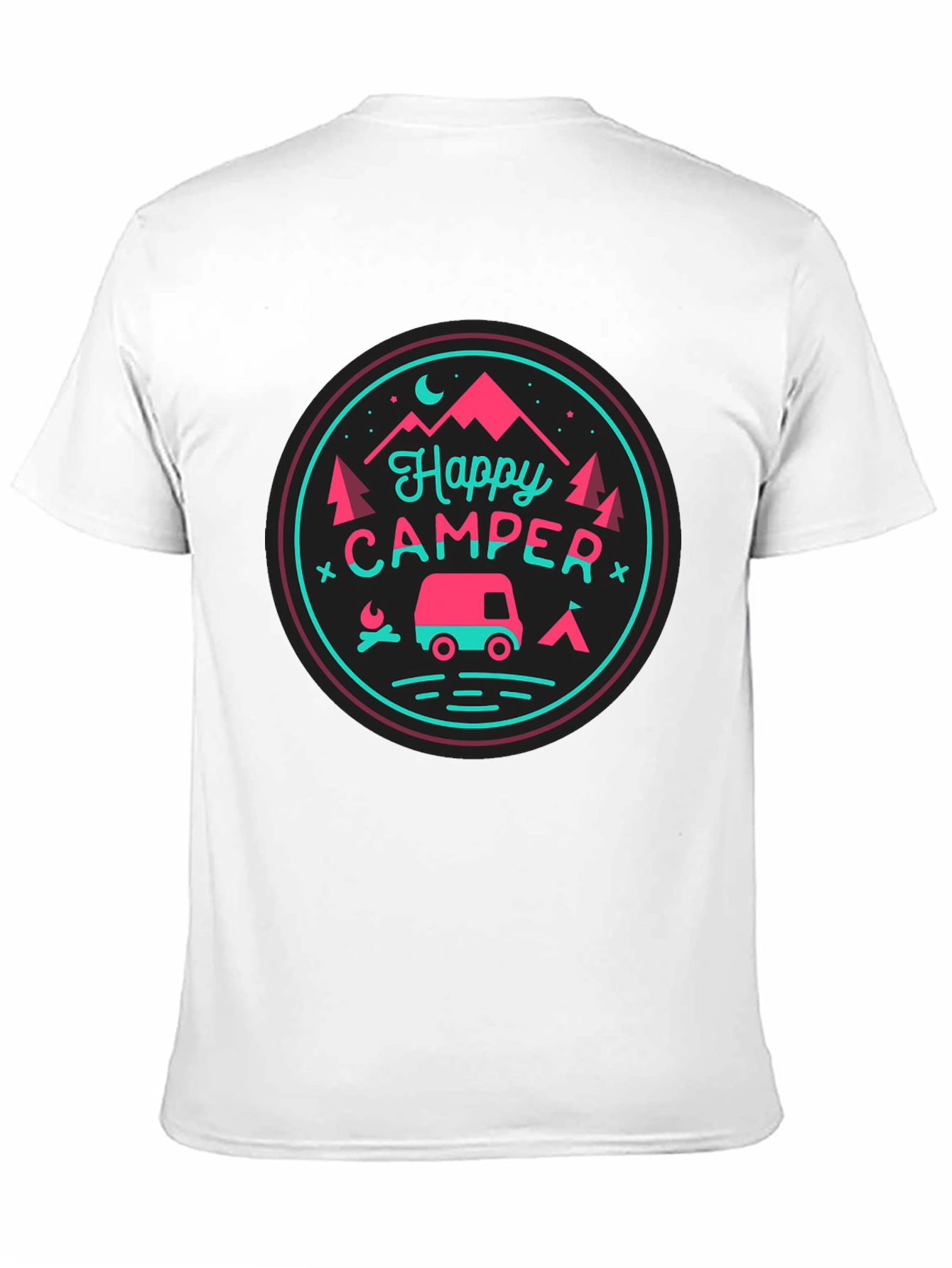Happy Camper Graphic Tee - Camping Adventure Shirt