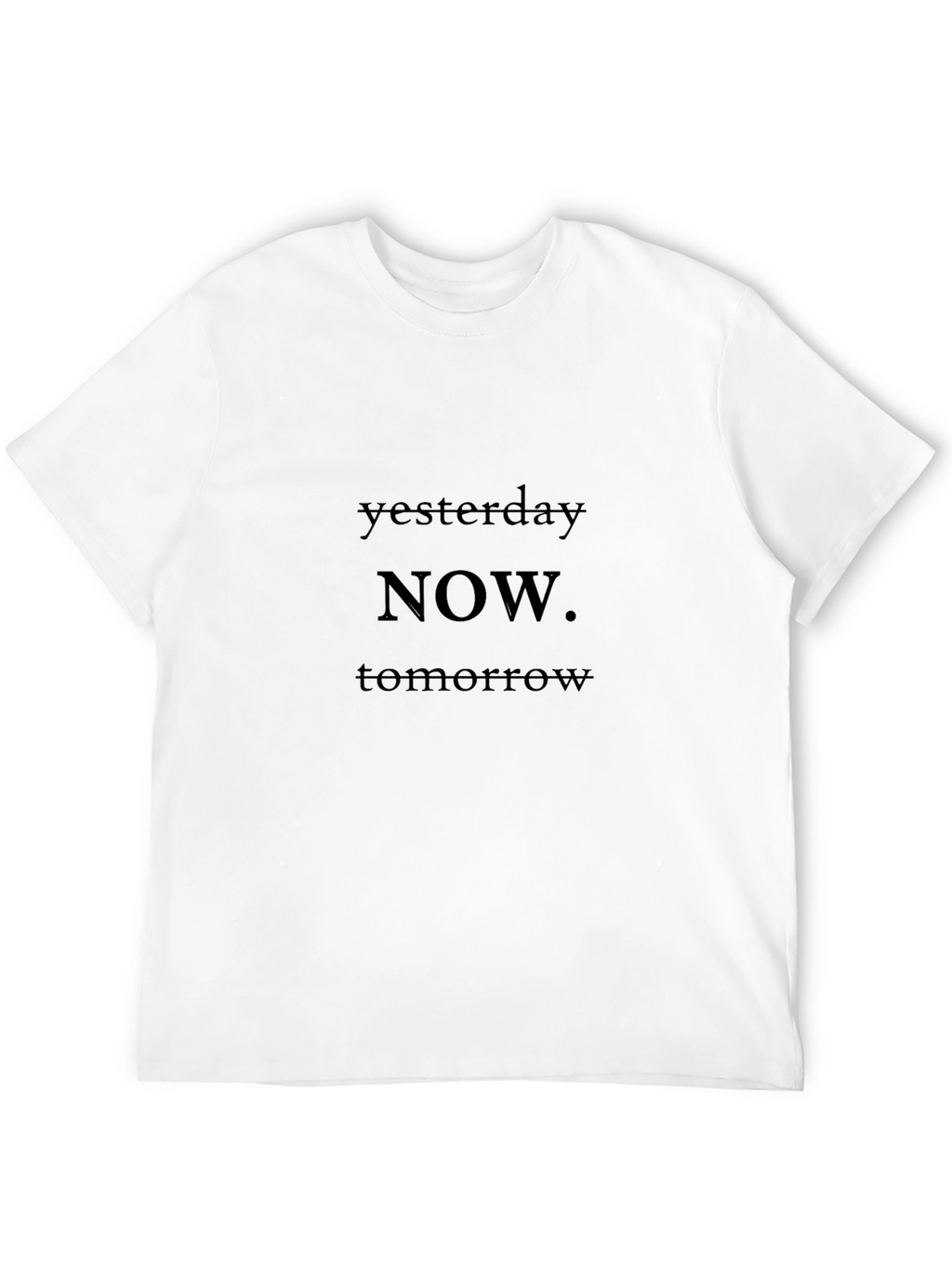 Yesterday Now Tomorrow Black T-Shirt