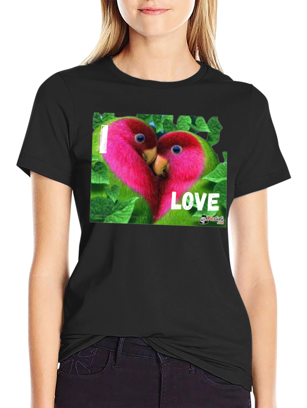 I Love Parrots Graphic T-Shirt