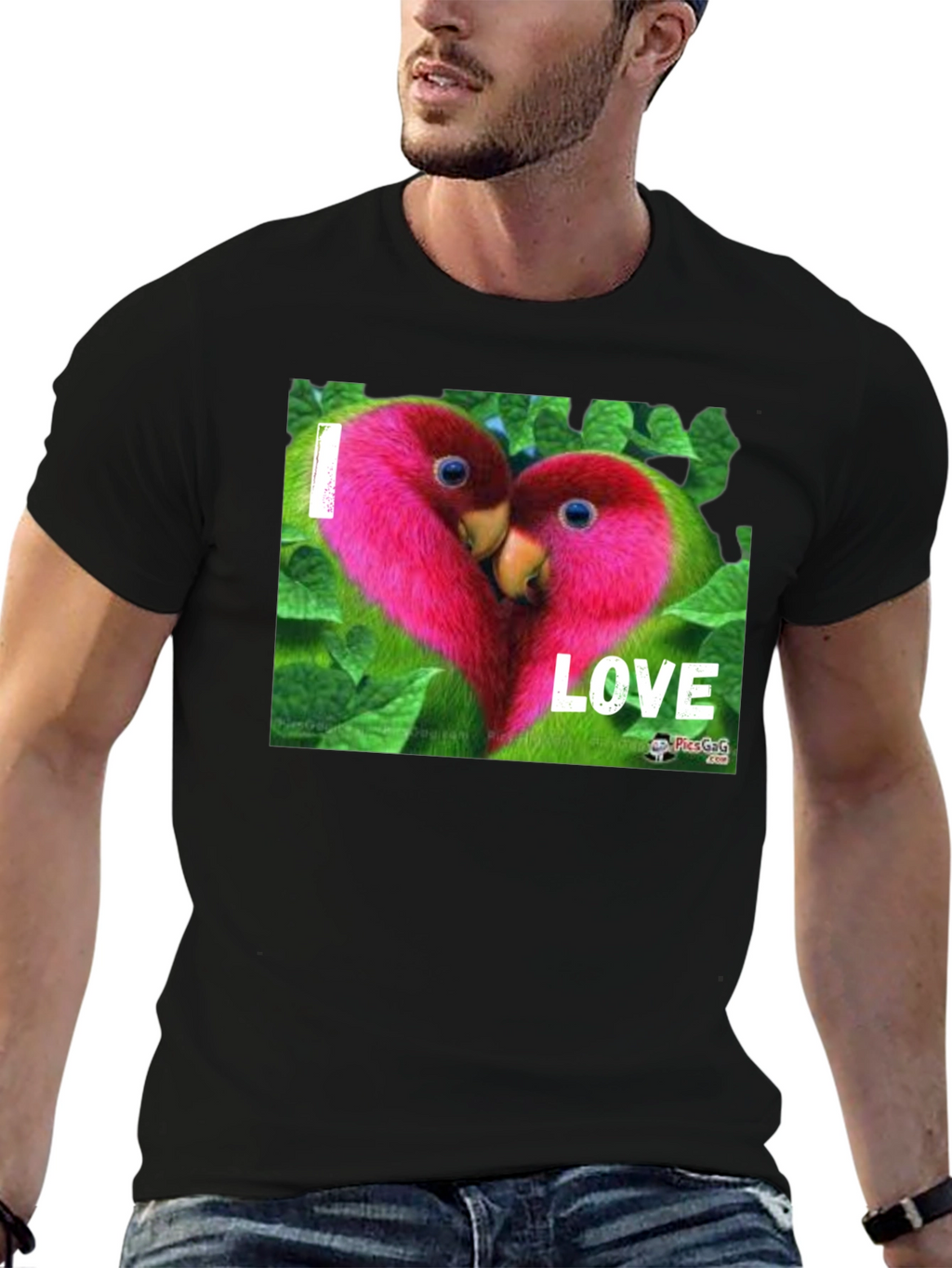 I Love Parrots Graphic T-Shirt