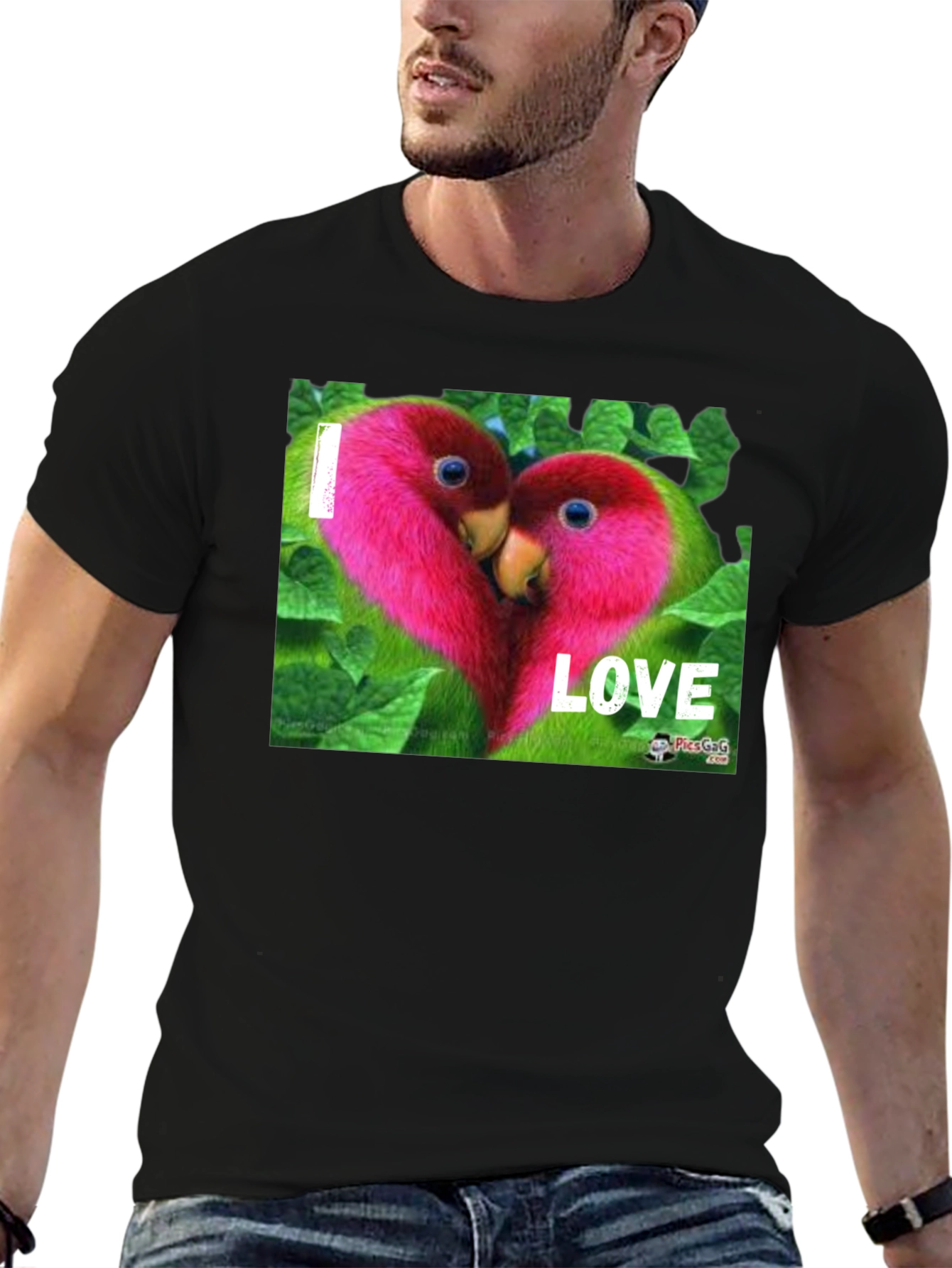 I Love Parrots Graphic T-Shirt