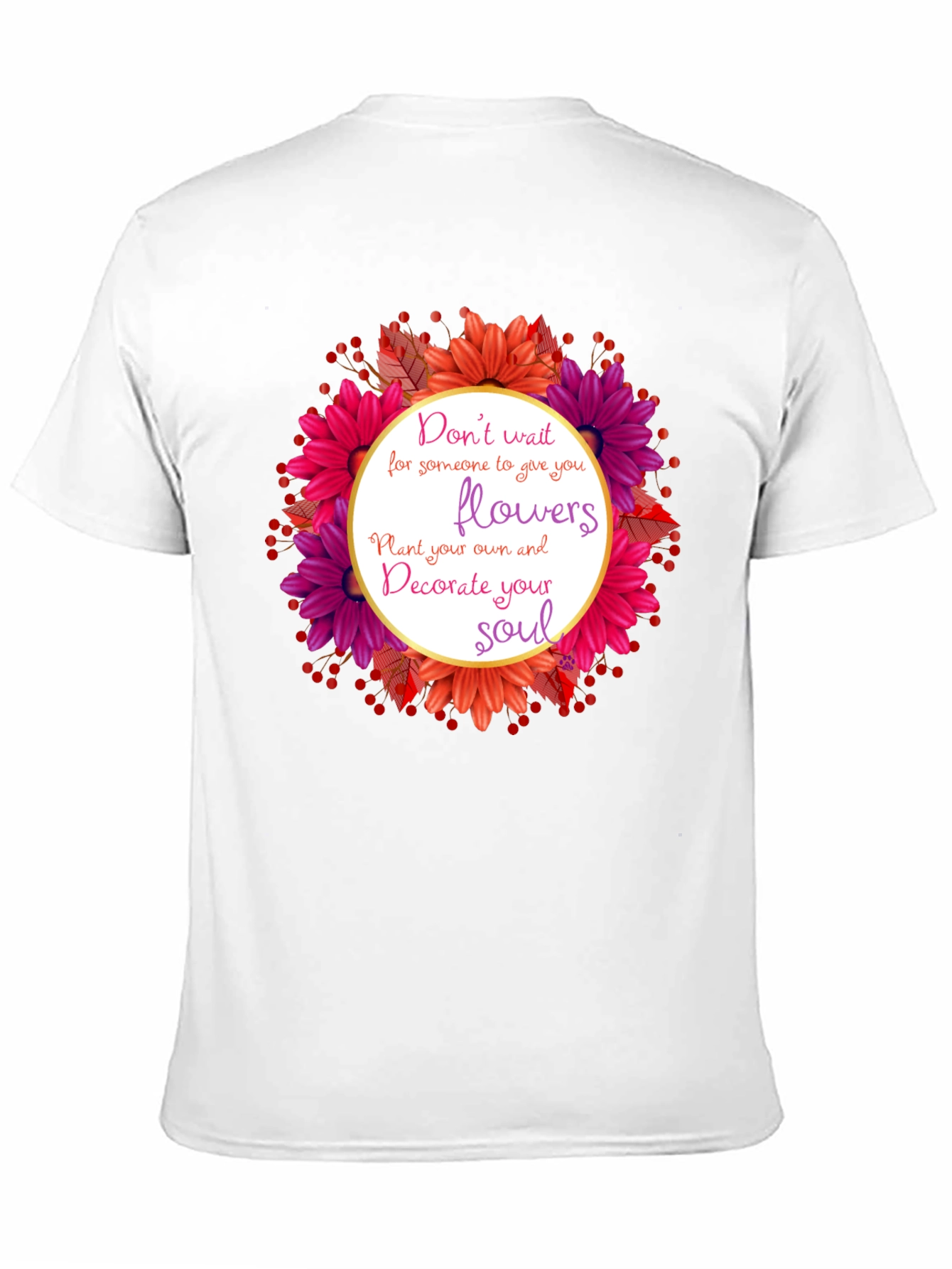 Floral Soulful Tee - Inspire Your Inner Beauty