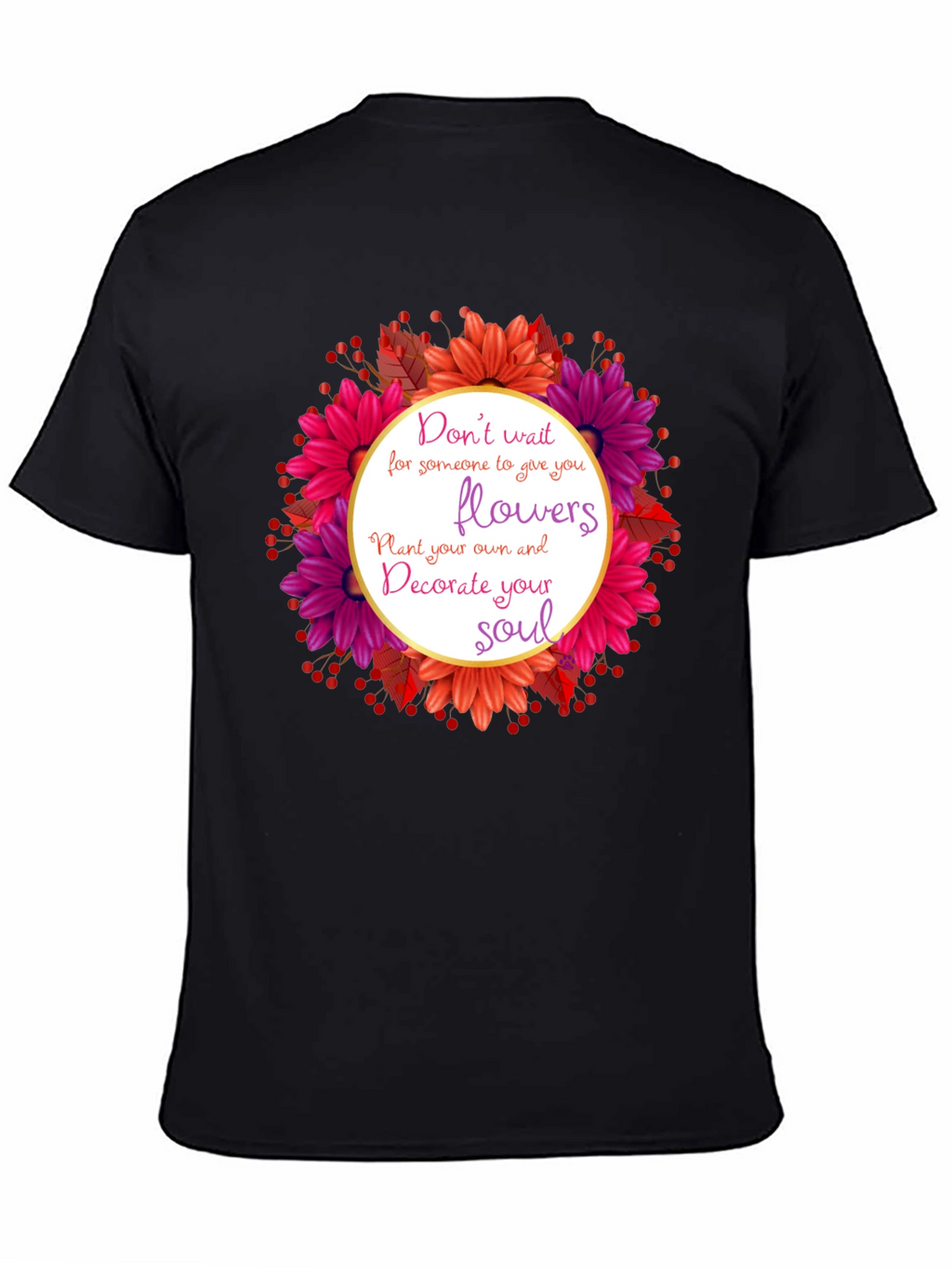 Floral Soulful Tee - Inspire Your Inner Beauty