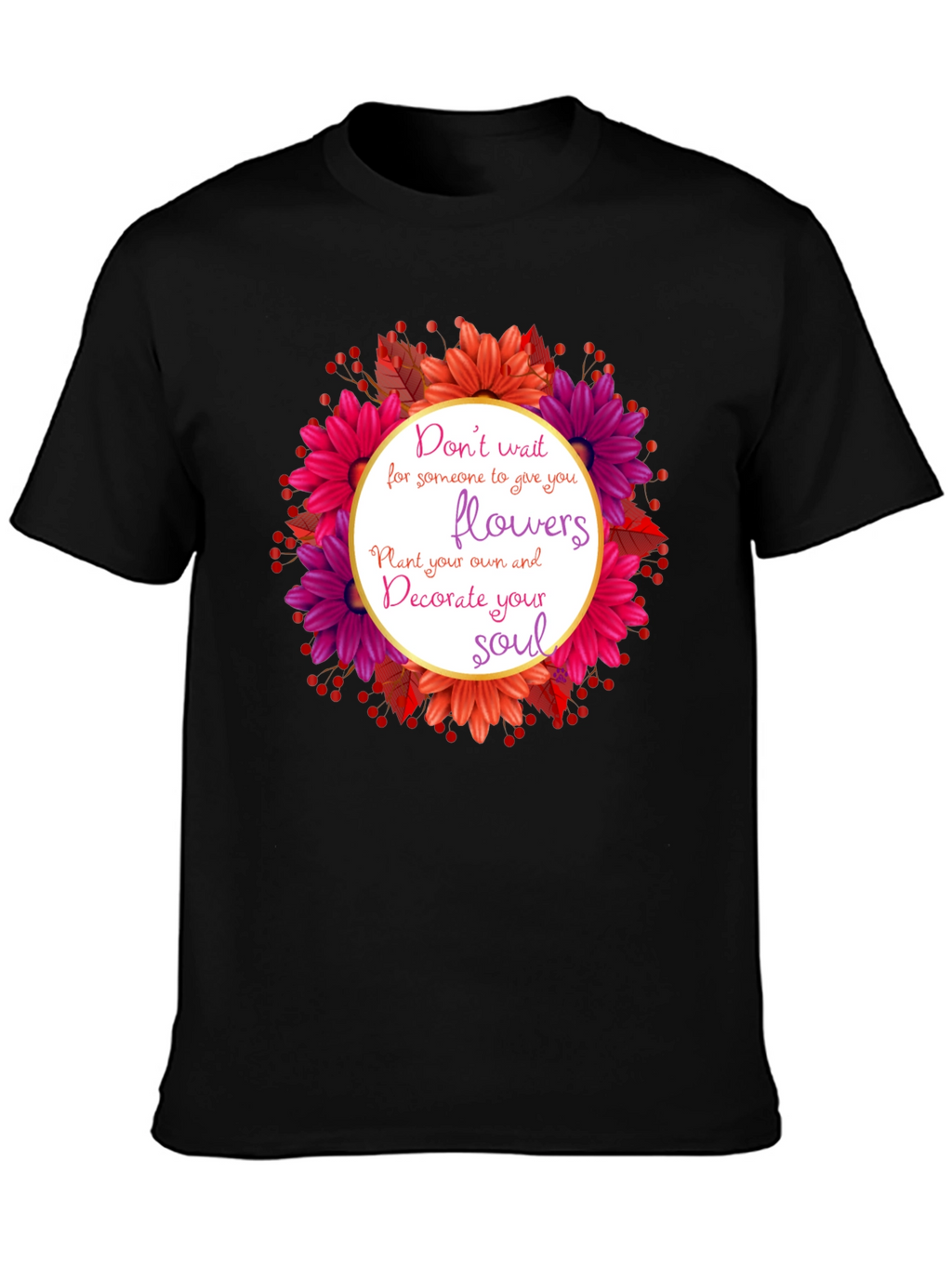 Floral Soulful Tee - Inspire Your Inner Beauty