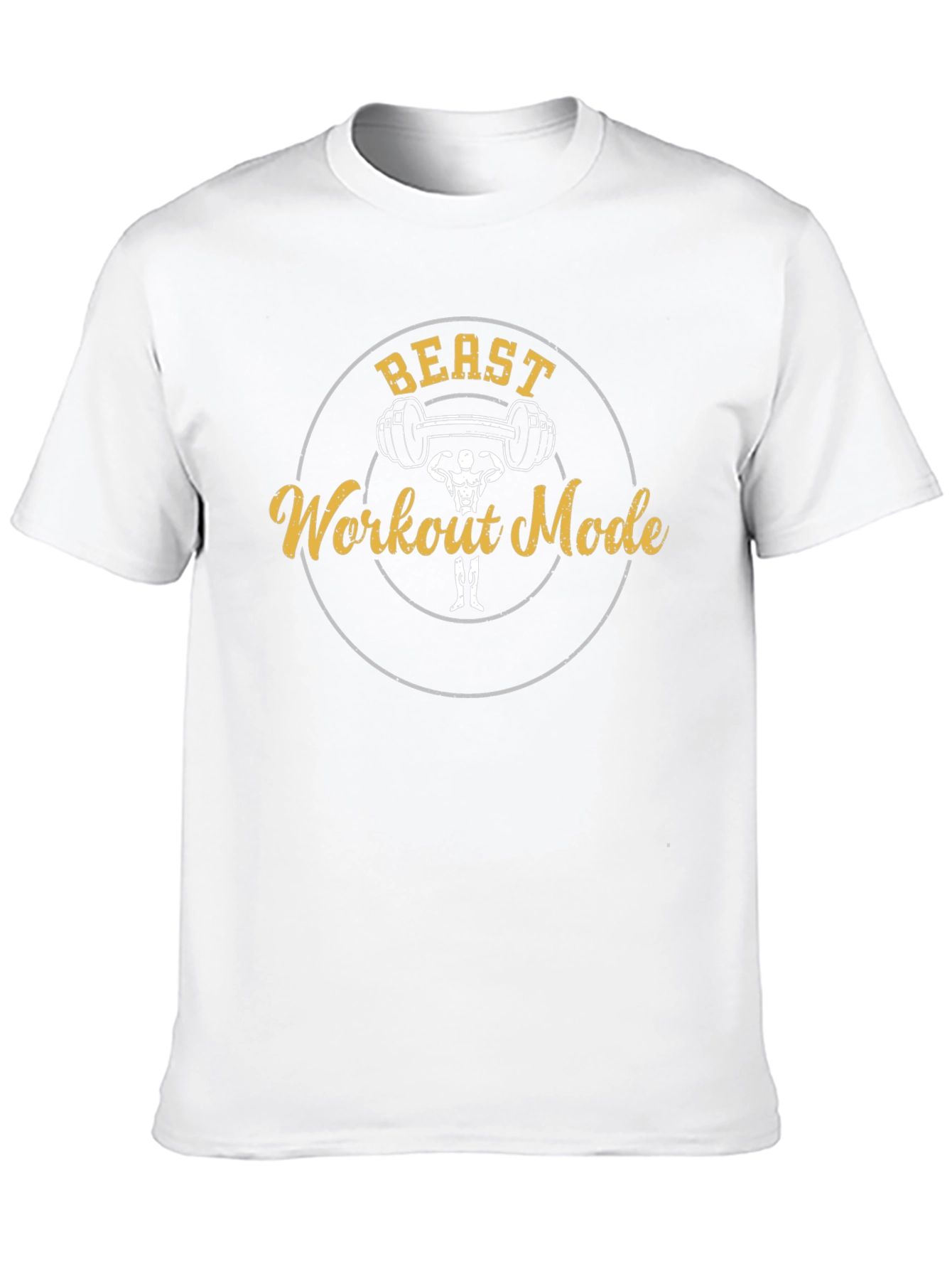 Beast Workout Mode Black T-Shirt for Fitness Enthusiasts