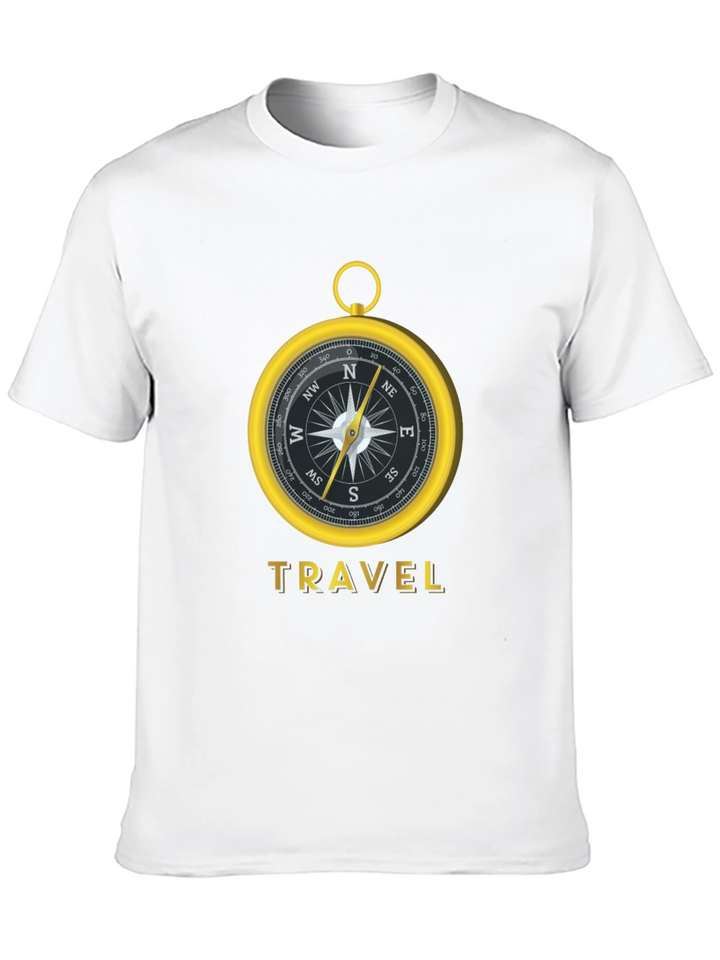 Travel Compass Graphic Tee - Black
