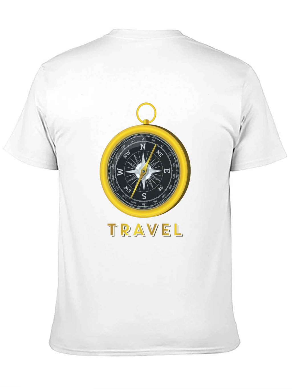 Travel Compass Graphic Tee - Black