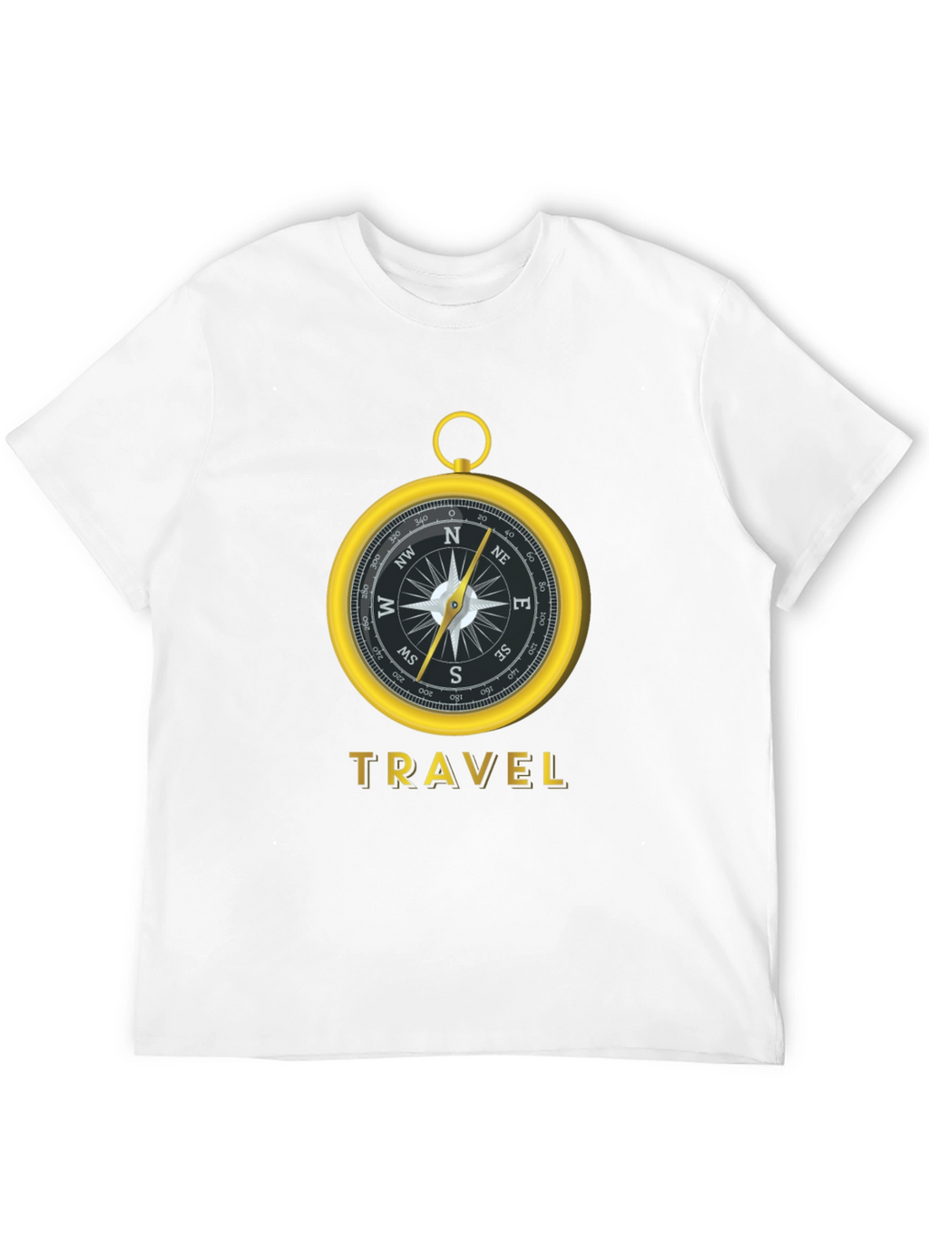 Travel Compass Graphic Tee - Black