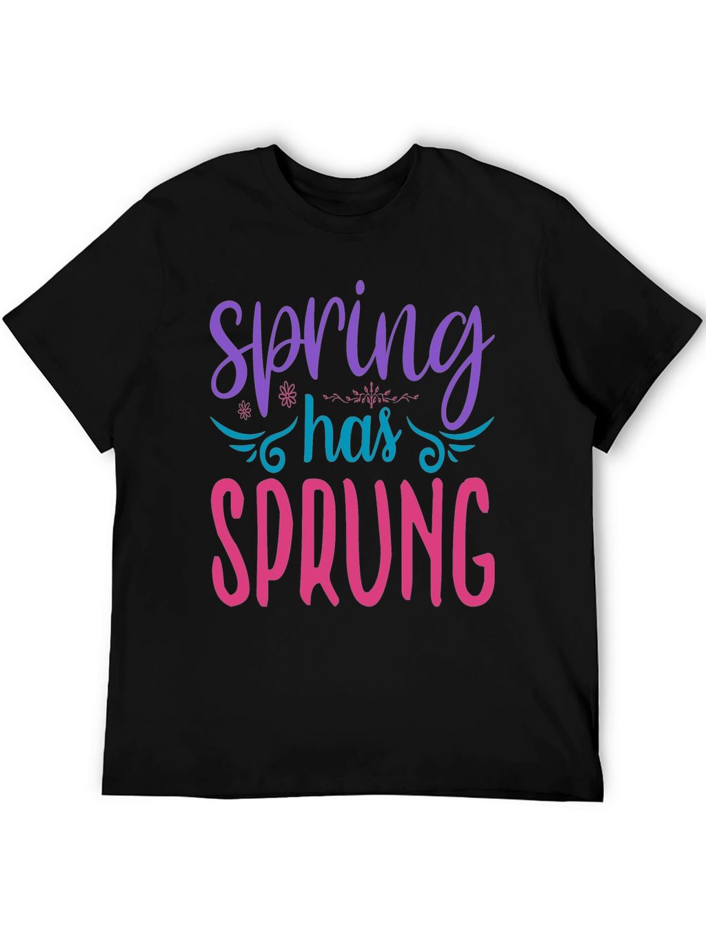 Spring Has Sprung Graphic Tee - Black