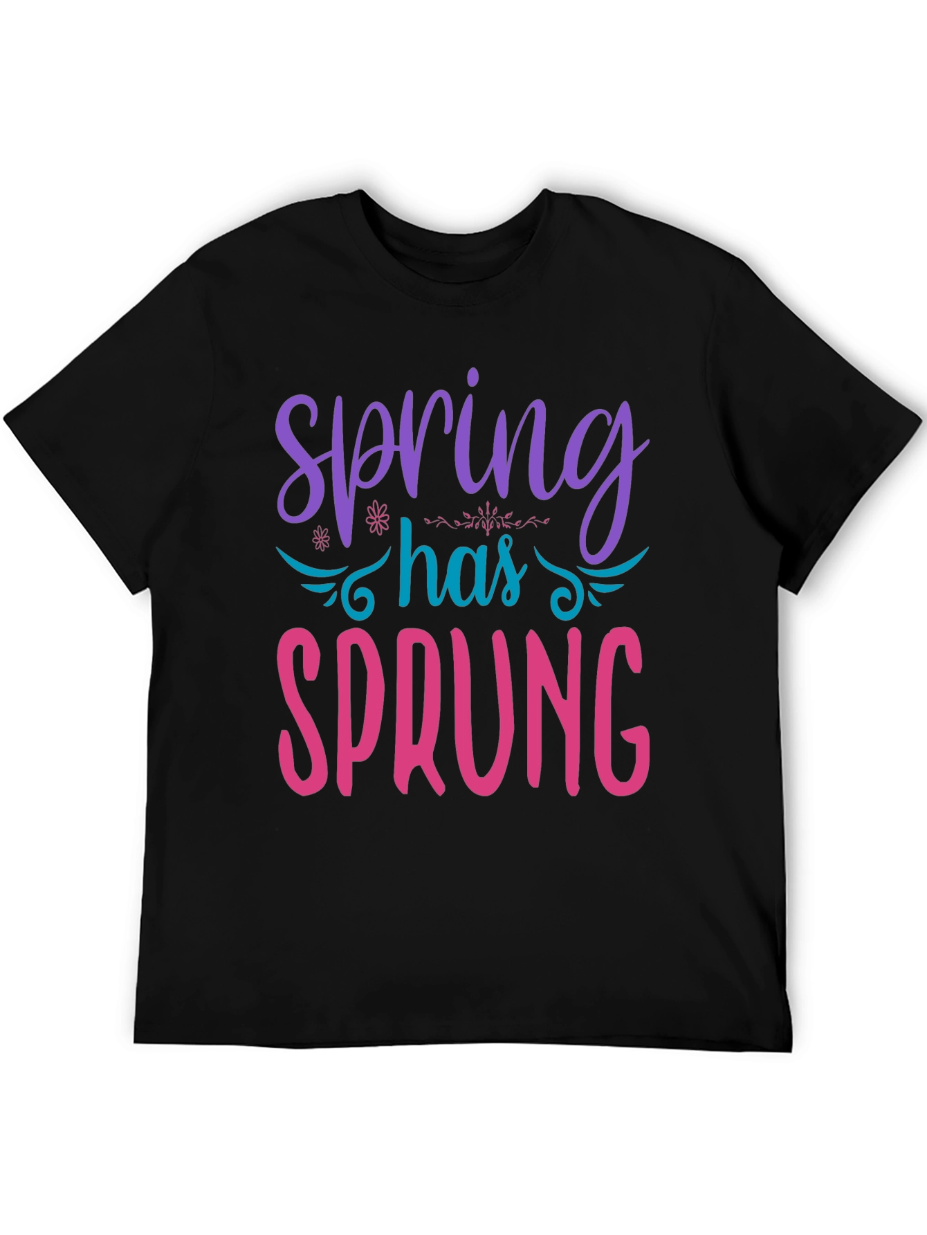 Spring Has Sprung Graphic Tee - Black
