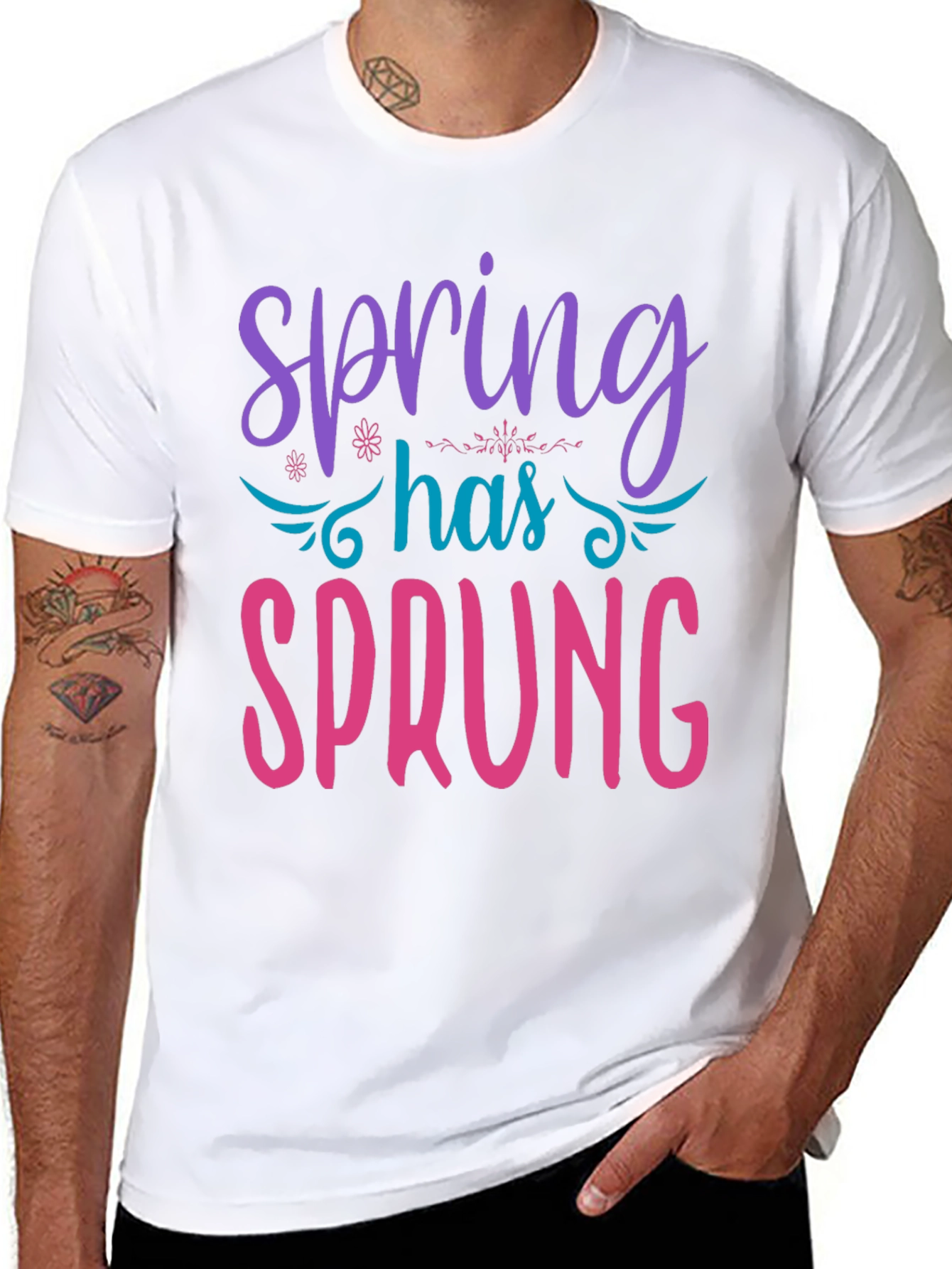 Spring Has Sprung Graphic Tee - Black
