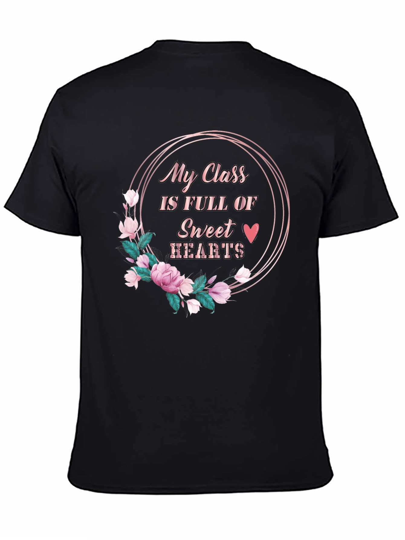 Sweet Hearts Teacher T-Shirt - Class is Full of Hearts