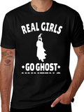 Real Girls Go Ghost Hunting Graphic Tee