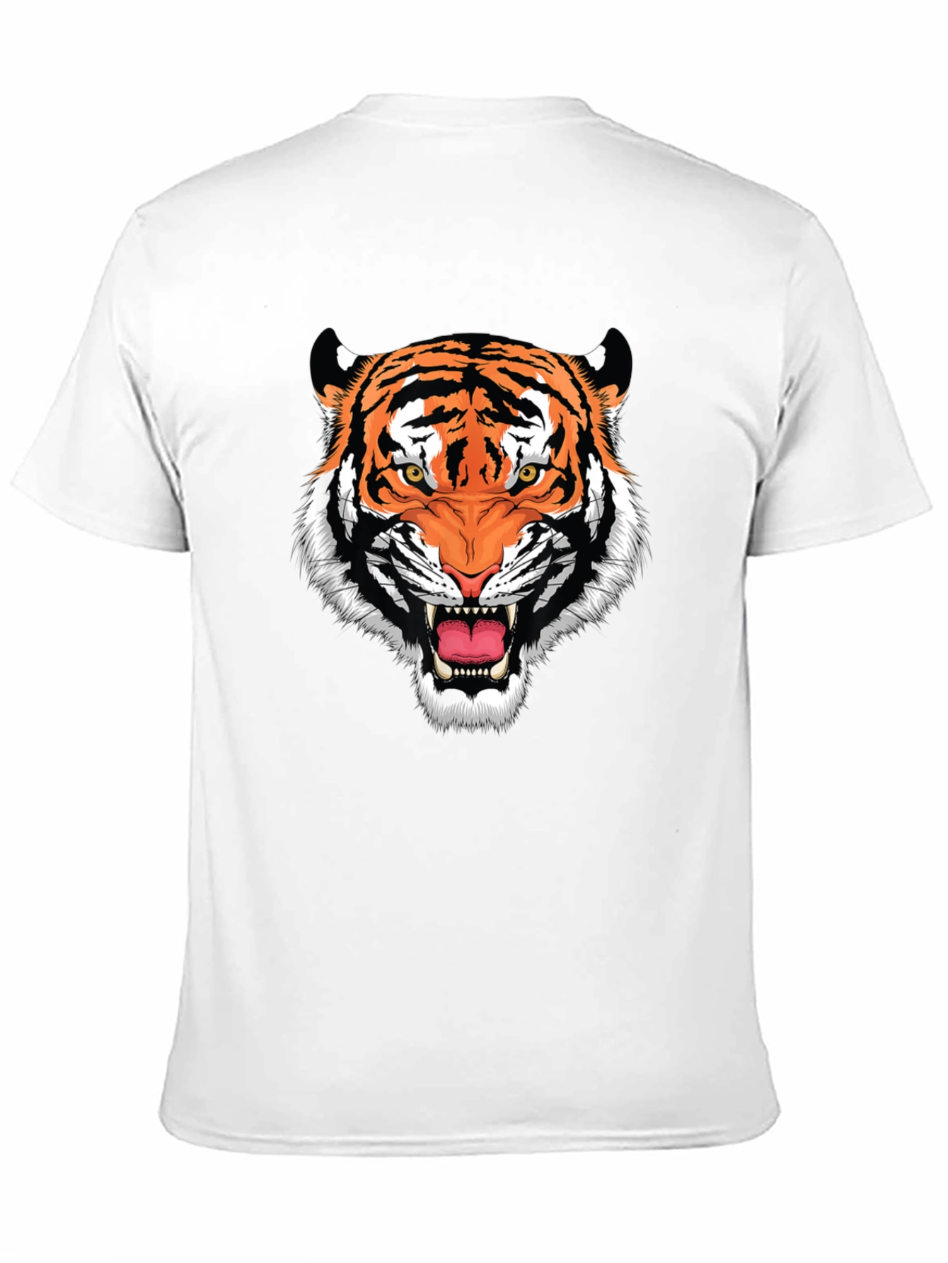 Bold Tiger Graphic Print Black T-Shirt