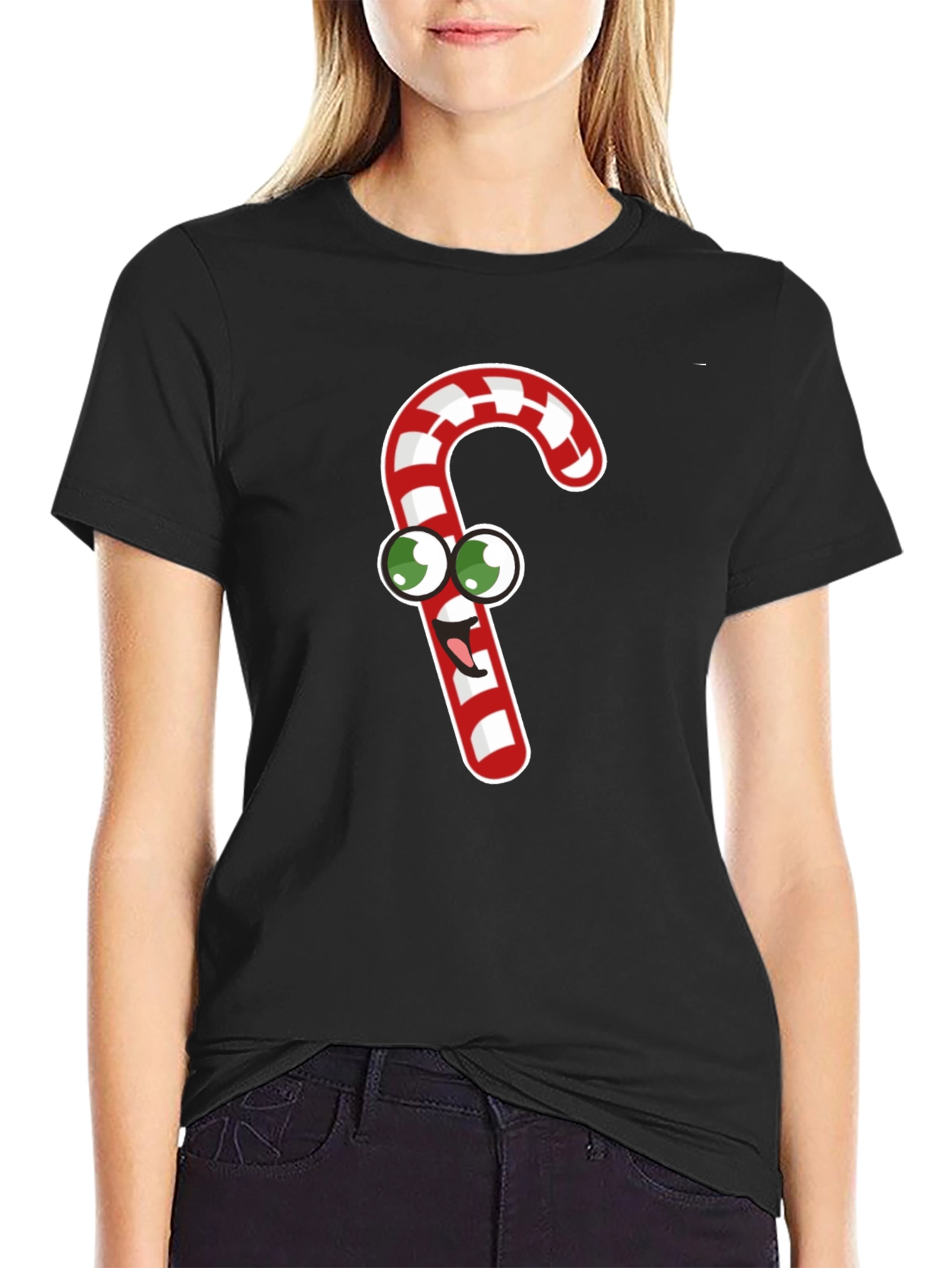 Cartoon Candy Cane T-Shirt