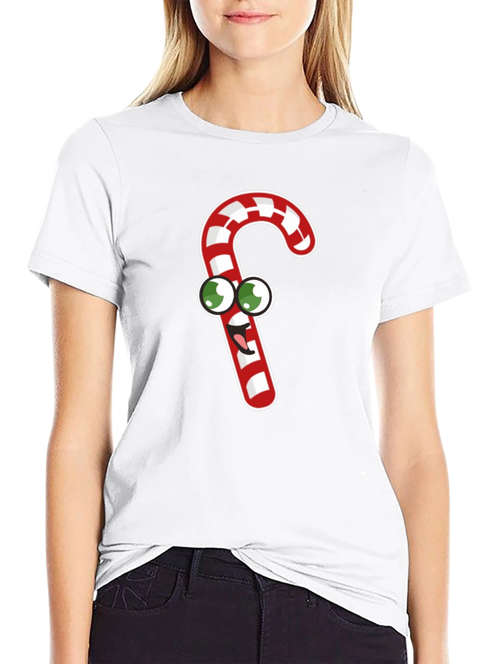 Cartoon Candy Cane T-Shirt