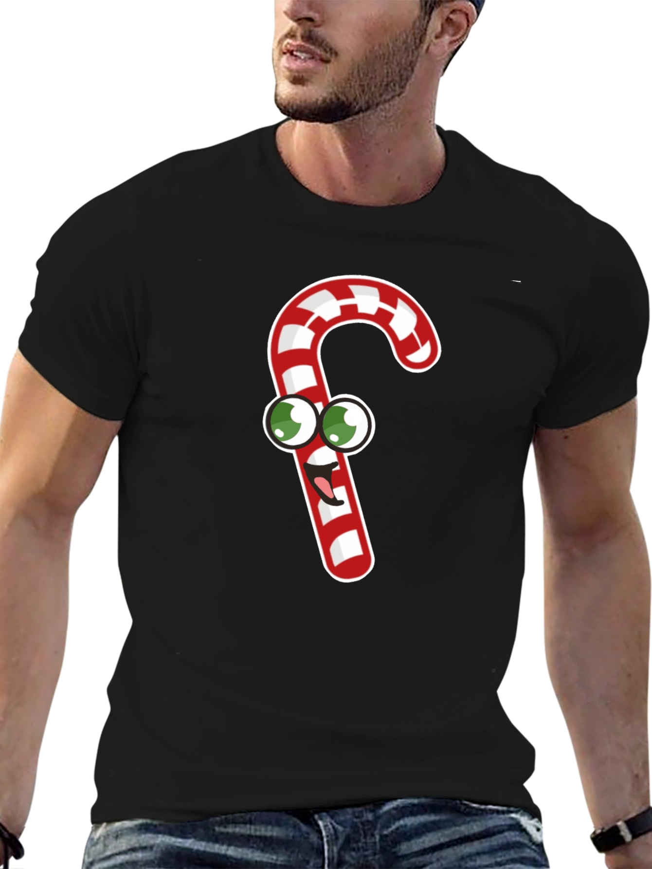 Cartoon Candy Cane T-Shirt