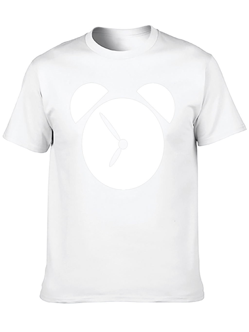 Alarm Clock Graphic Tee - Black Cotton T-Shirt