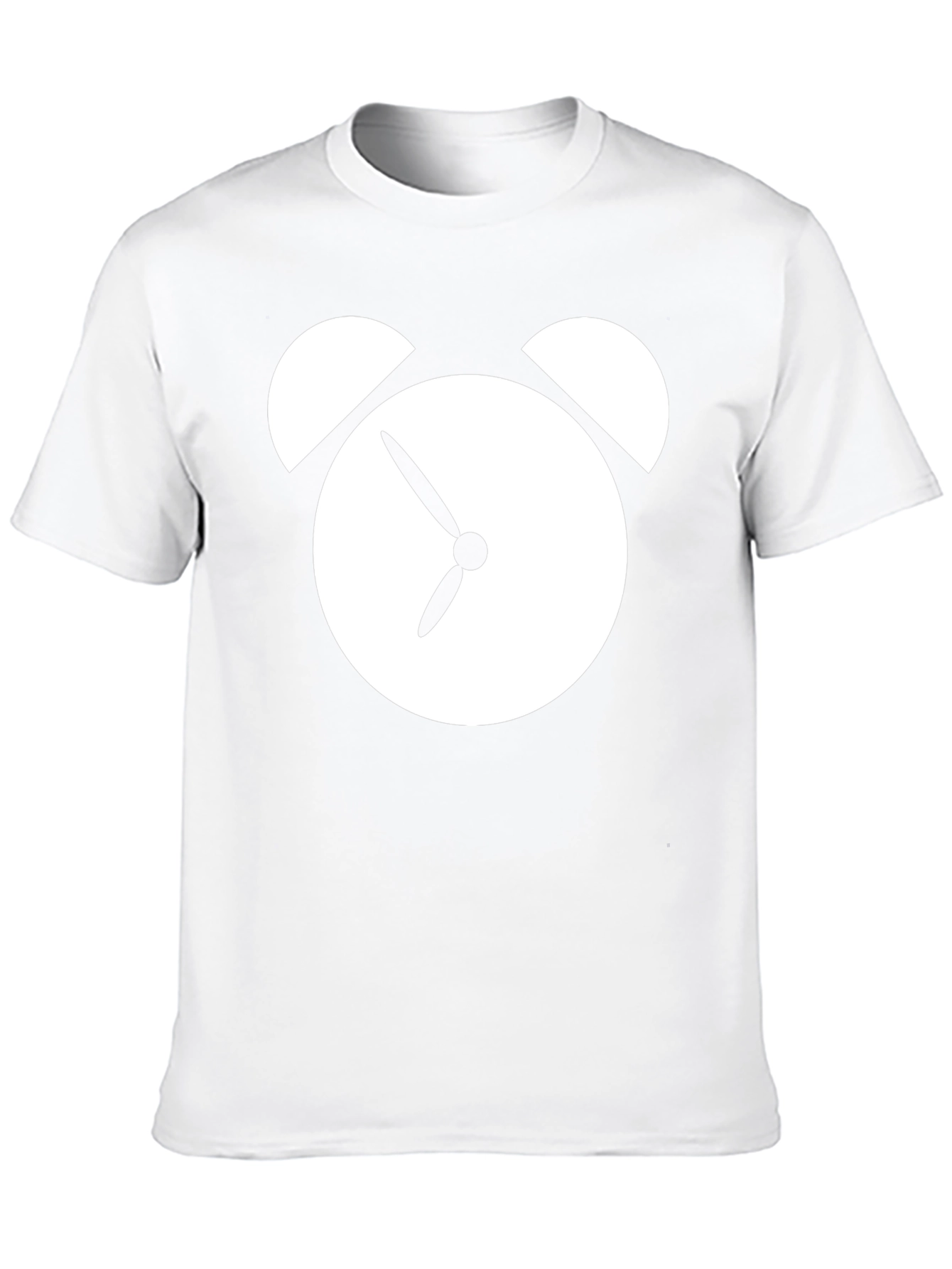 Alarm Clock Graphic Tee - Black Cotton T-Shirt