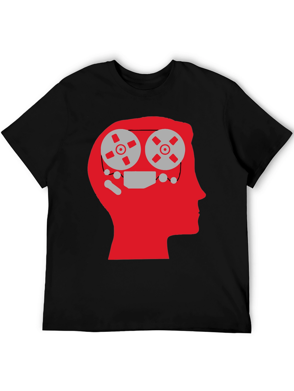 Mind Reels Graphic Tee - Black Cotton T-Shirt