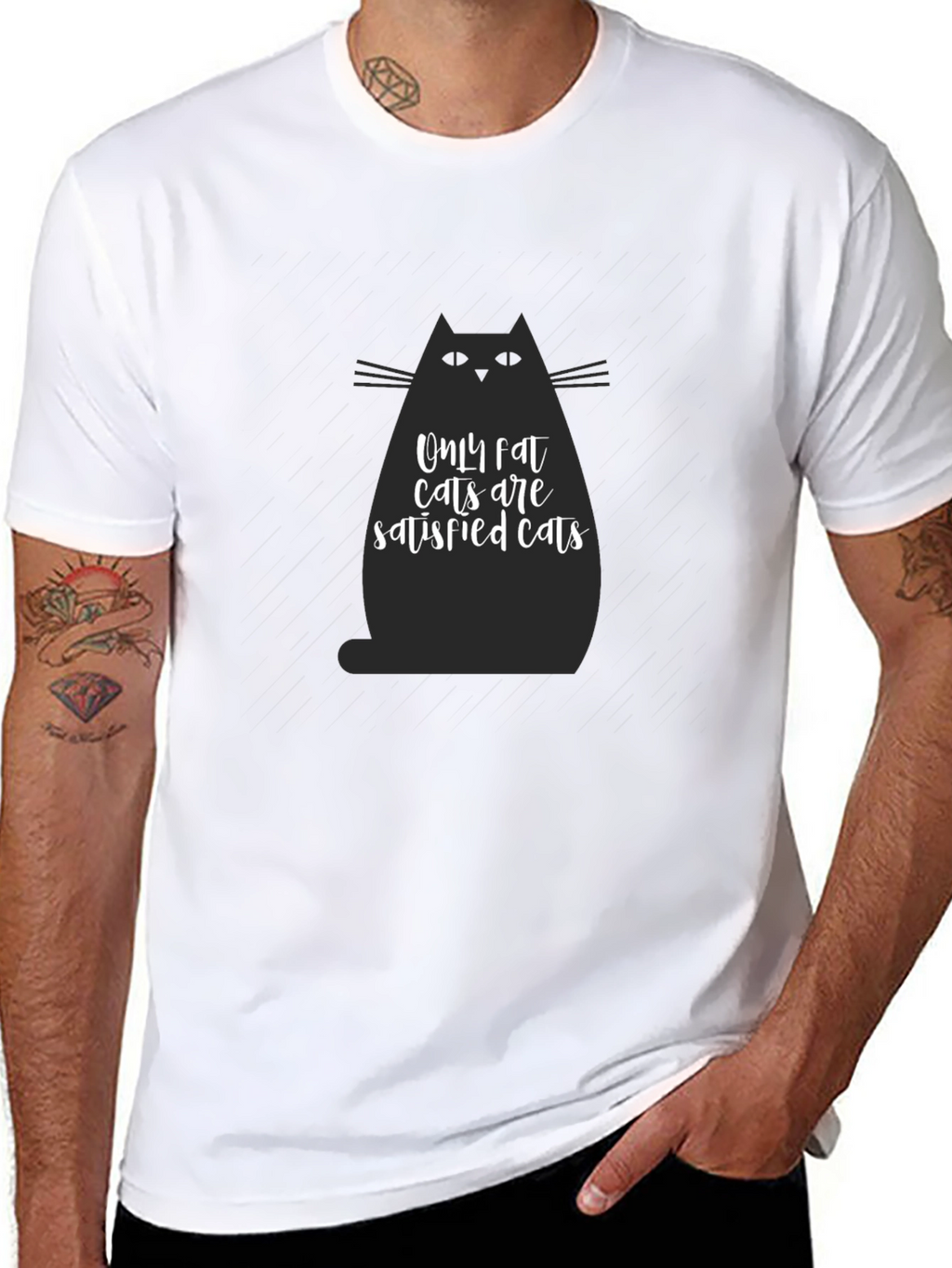 Fat Cats T-Shirt - Satisfied Cats Tee